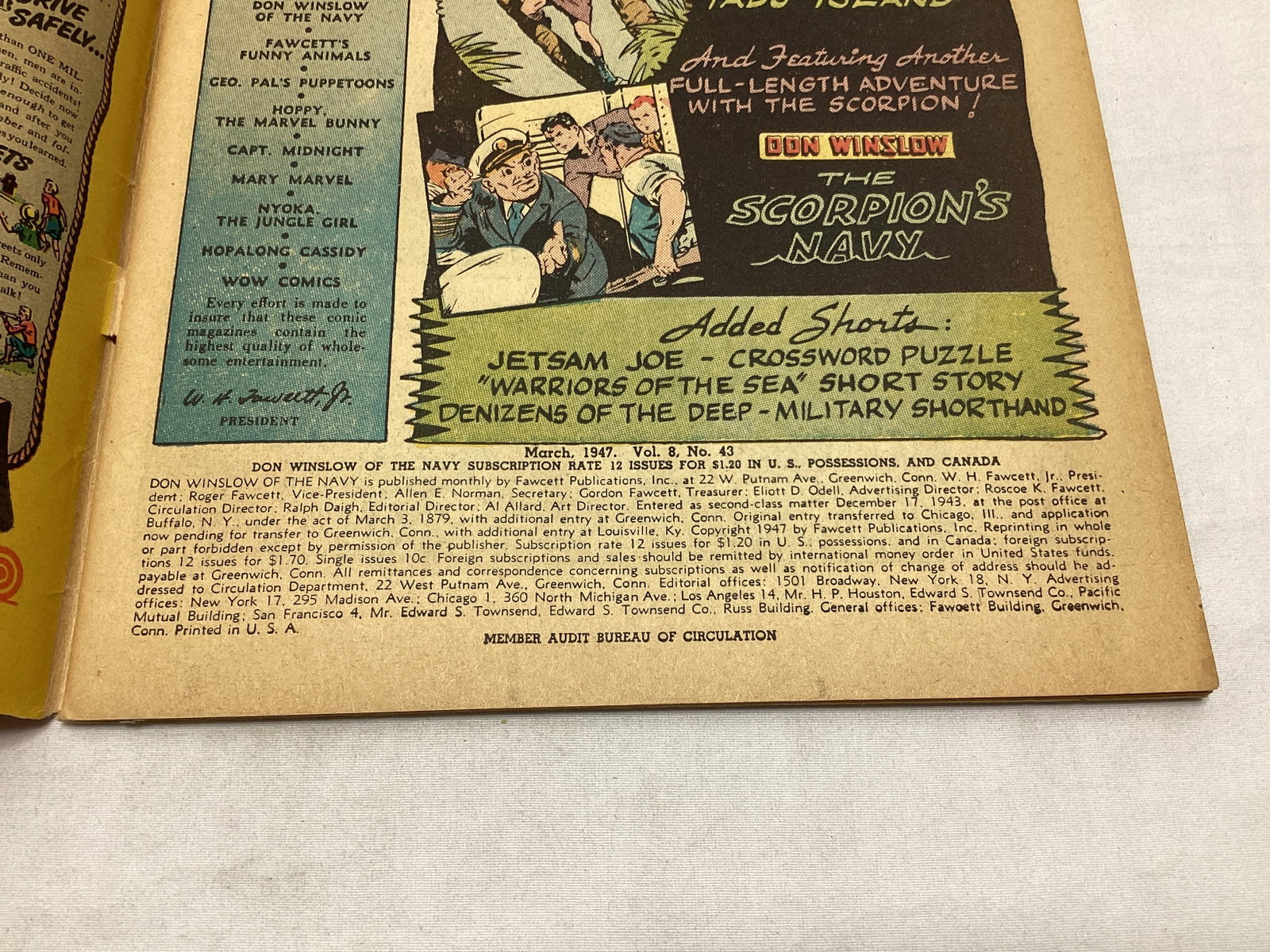 Don Winslow of the Navy 43 Fawcett Comic Book - 7