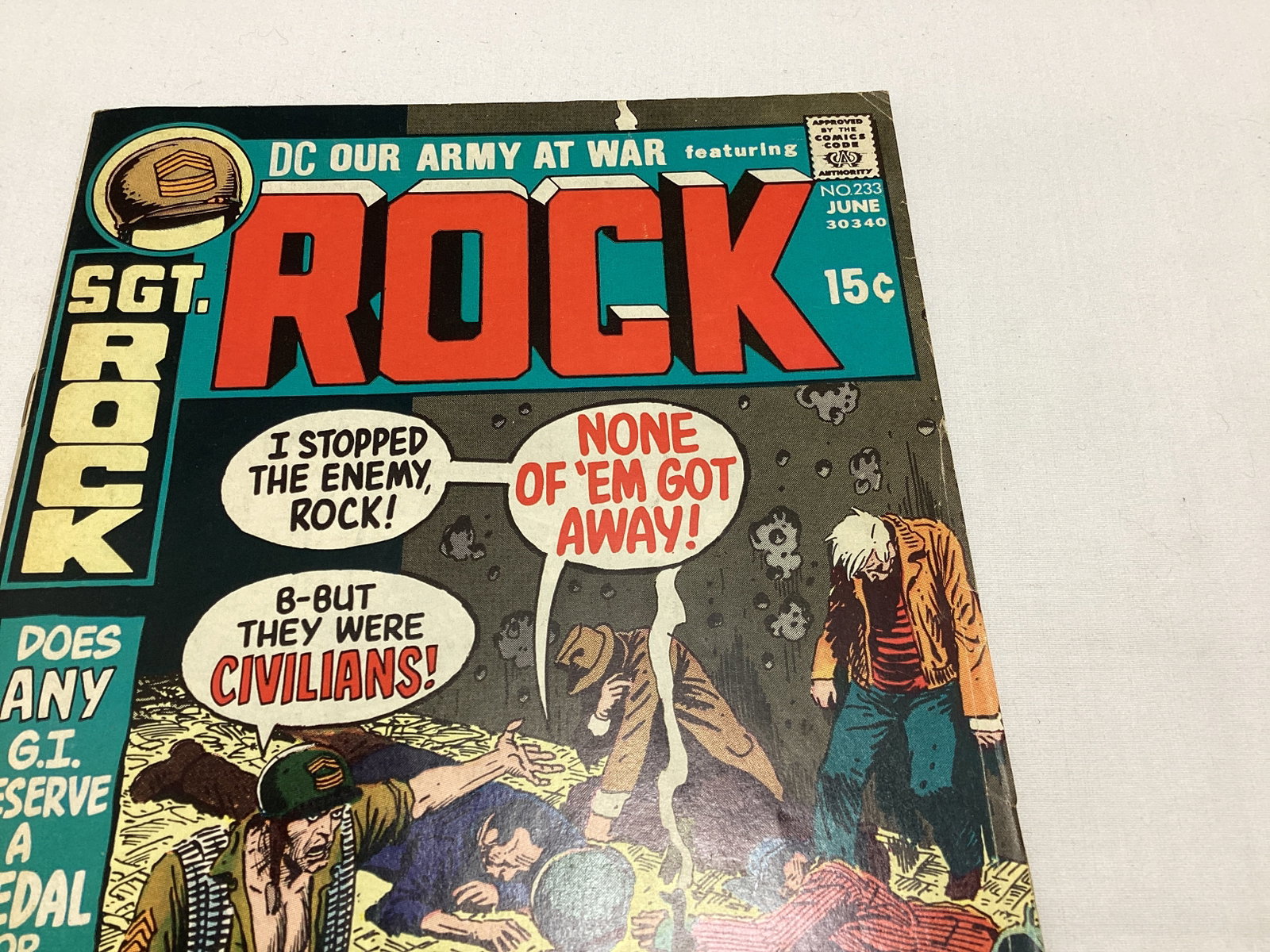 Sgt. Rock 233 DC Comic Book - 3
