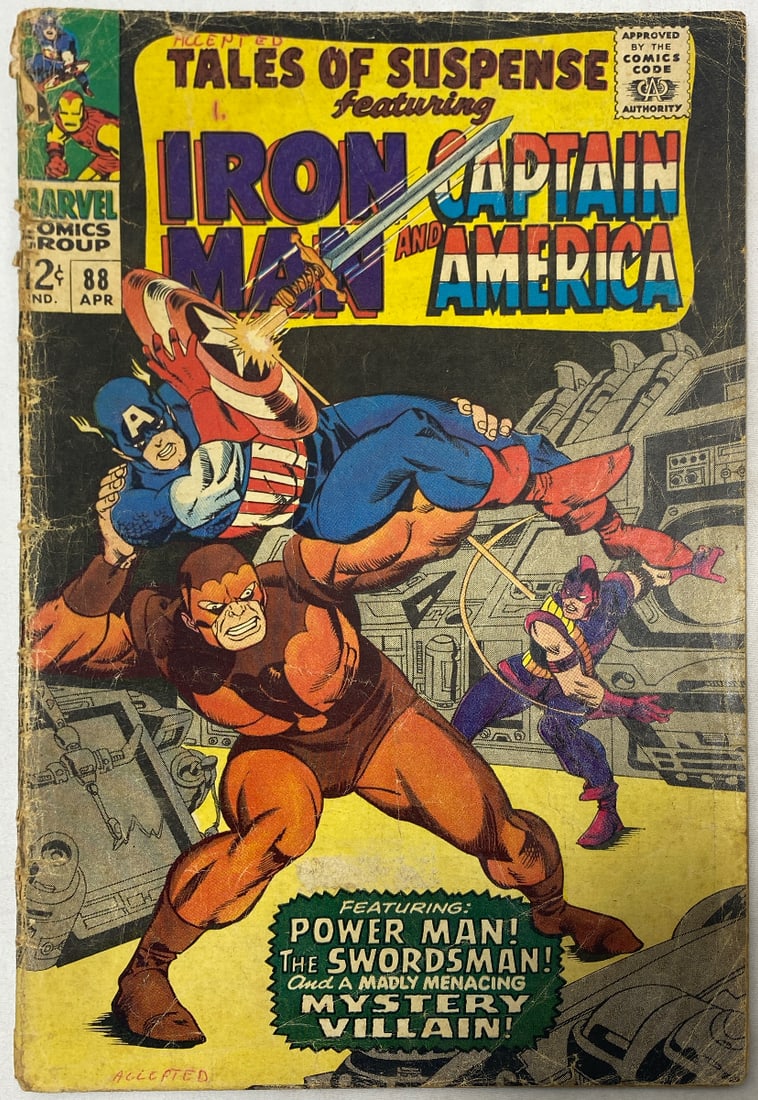 Tales of Suspense 88 Marvel Comic Book: 1966, Please Preview and see all photos for condition, Captain America, Iron Man