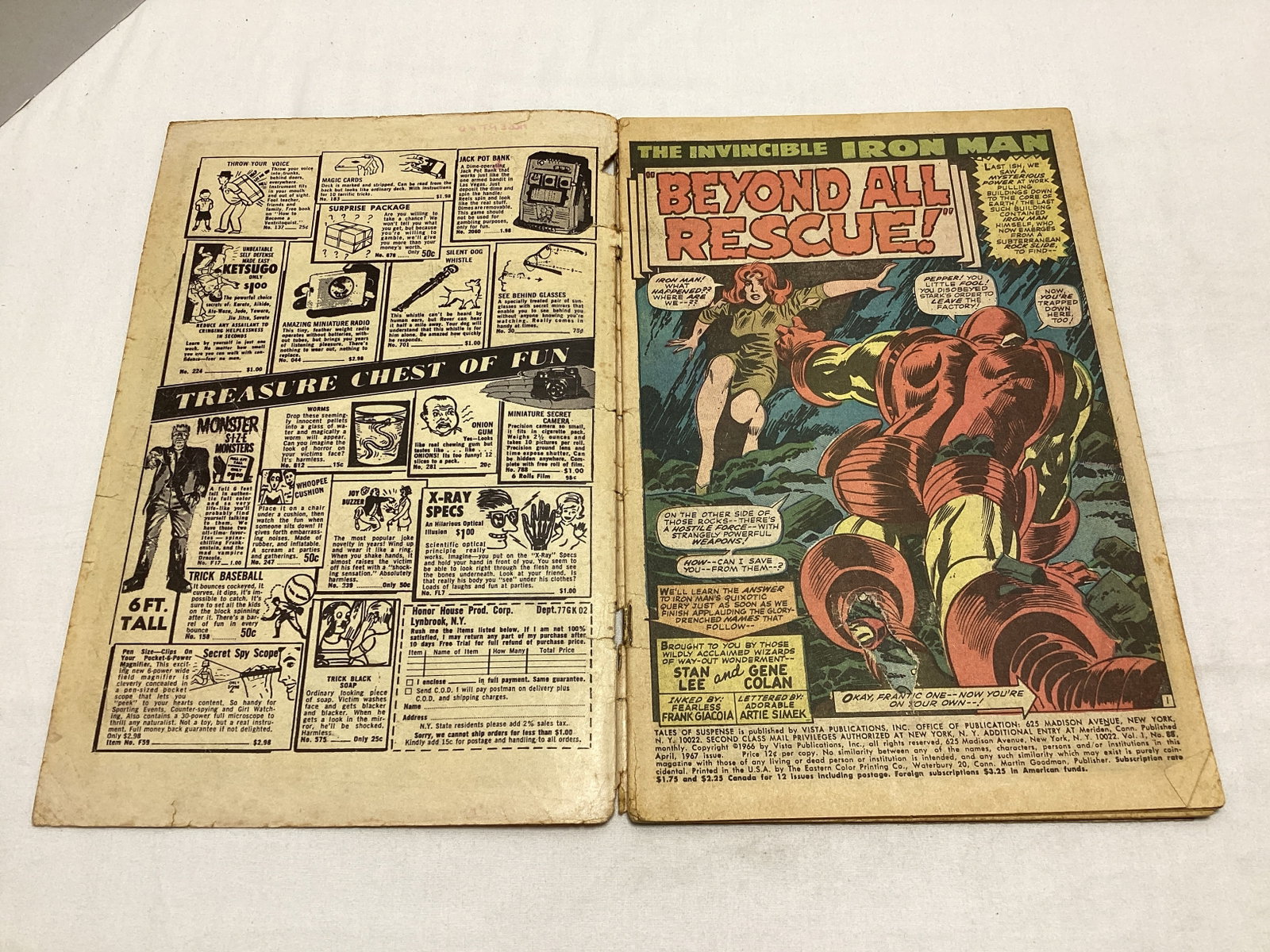 Tales of Suspense 88 Marvel Comic Book - 6