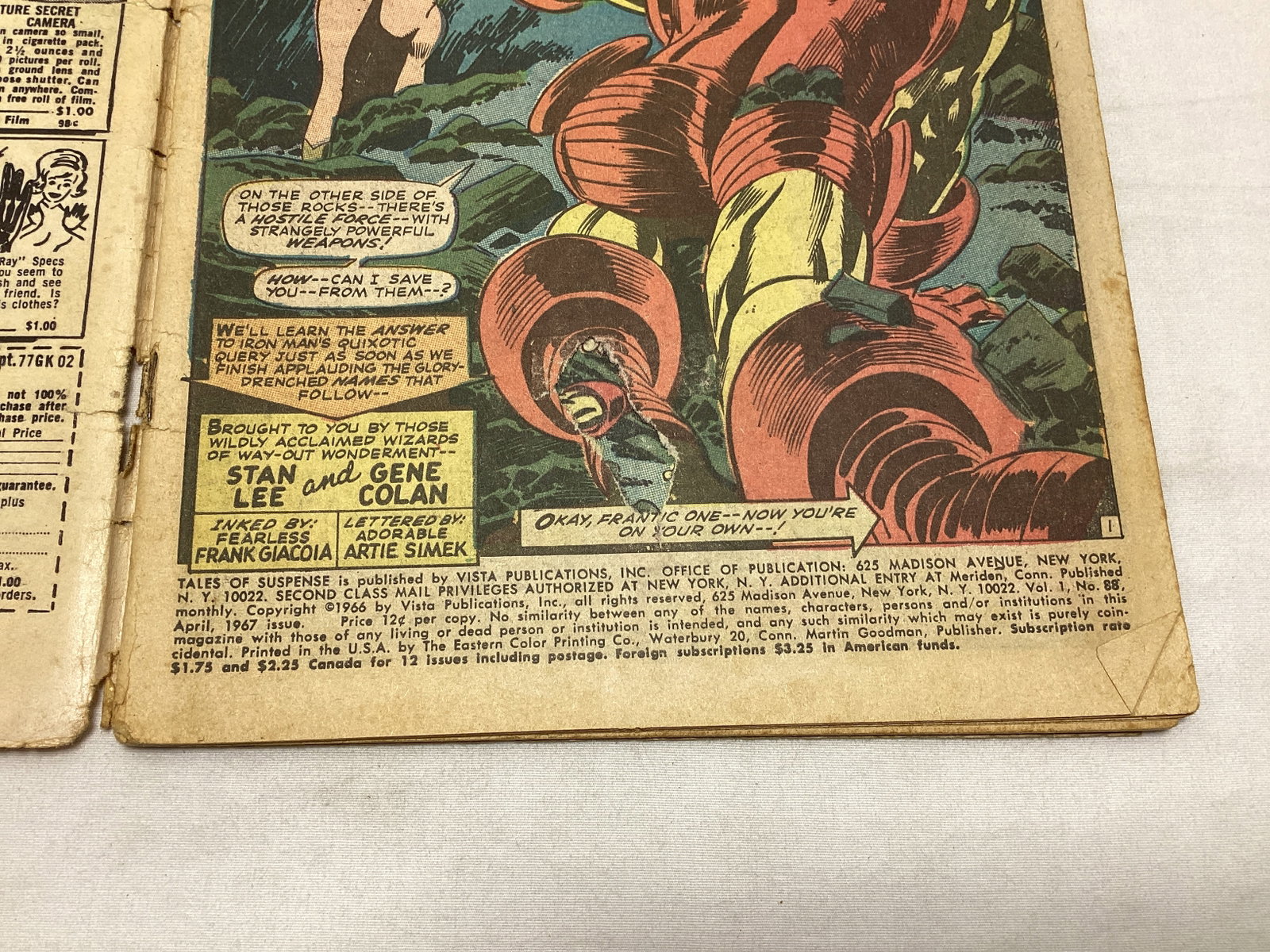 Tales of Suspense 88 Marvel Comic Book - 7