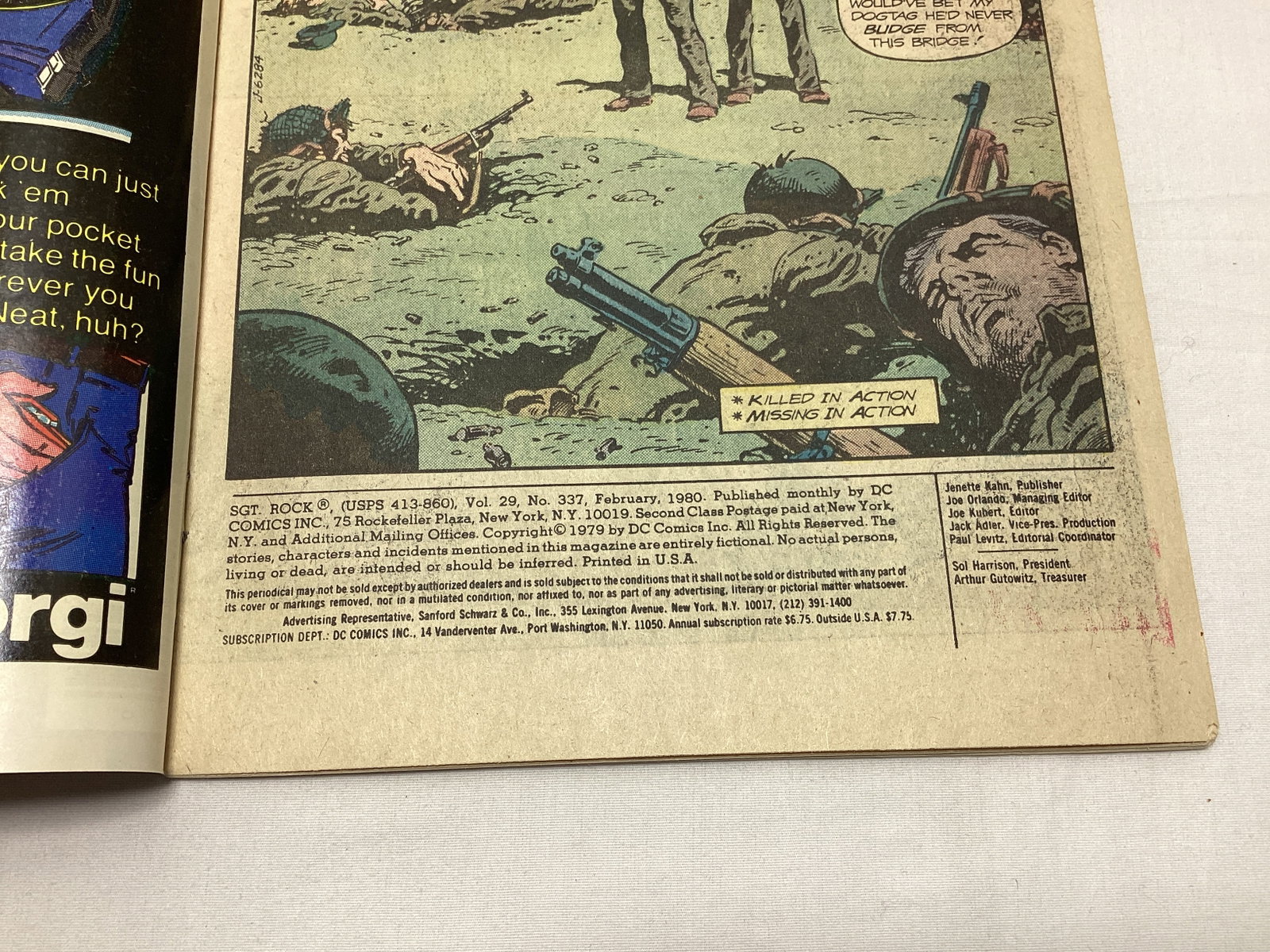 Sgt. Rock 337 DC Comic Book - 7
