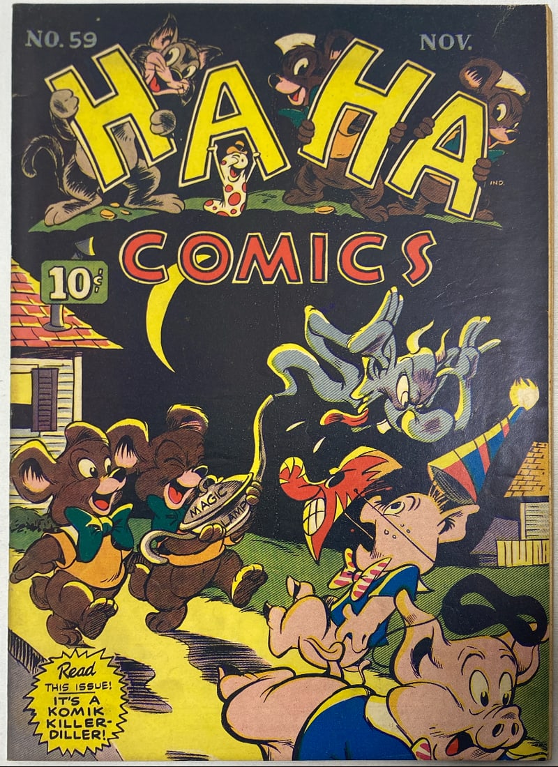 HaHa Comics 59 Comic Book: 1948, Please Preview and see all photos for condition