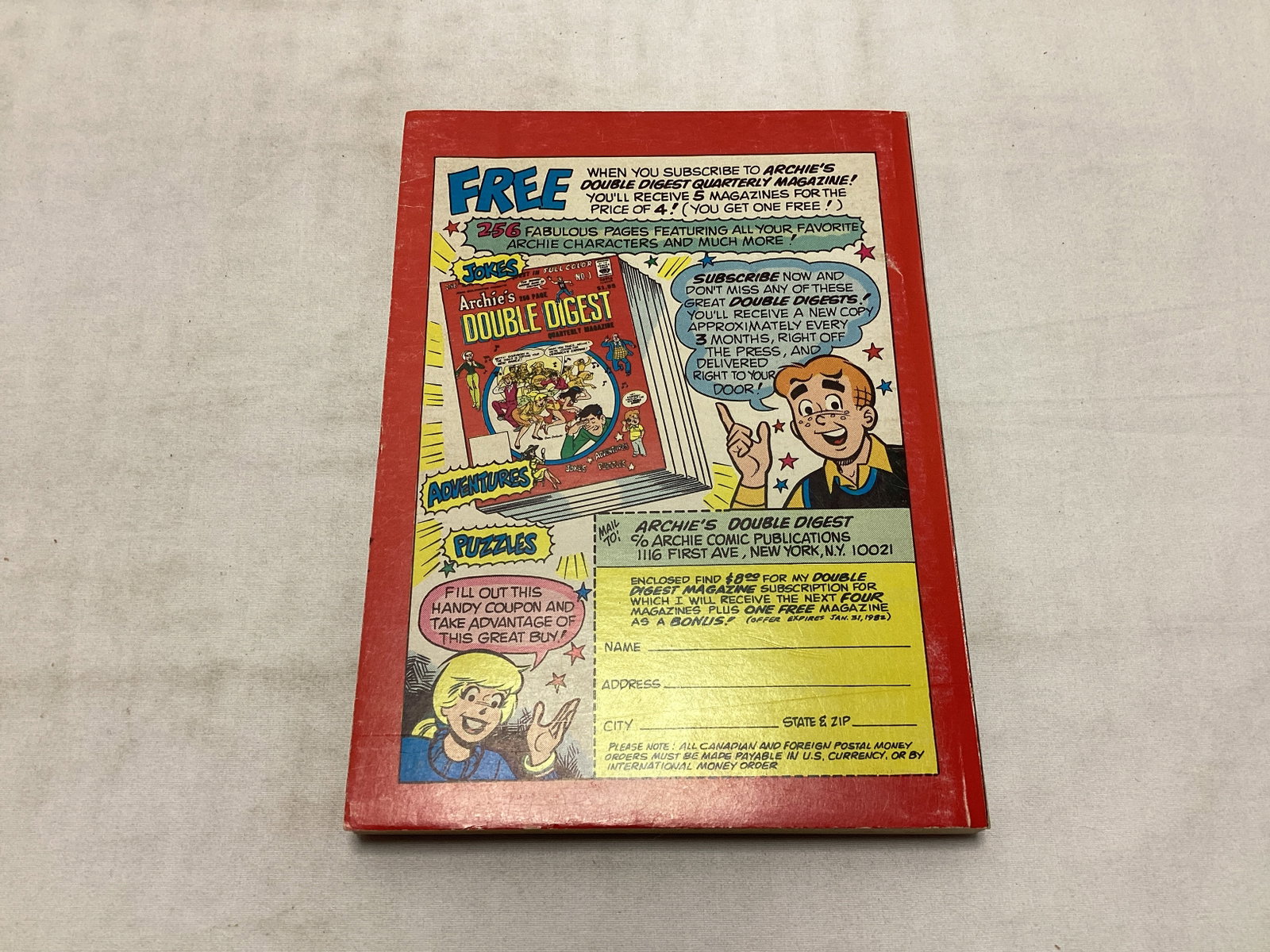 Archie's Double Digest 1 Quarterly Magazine - 6