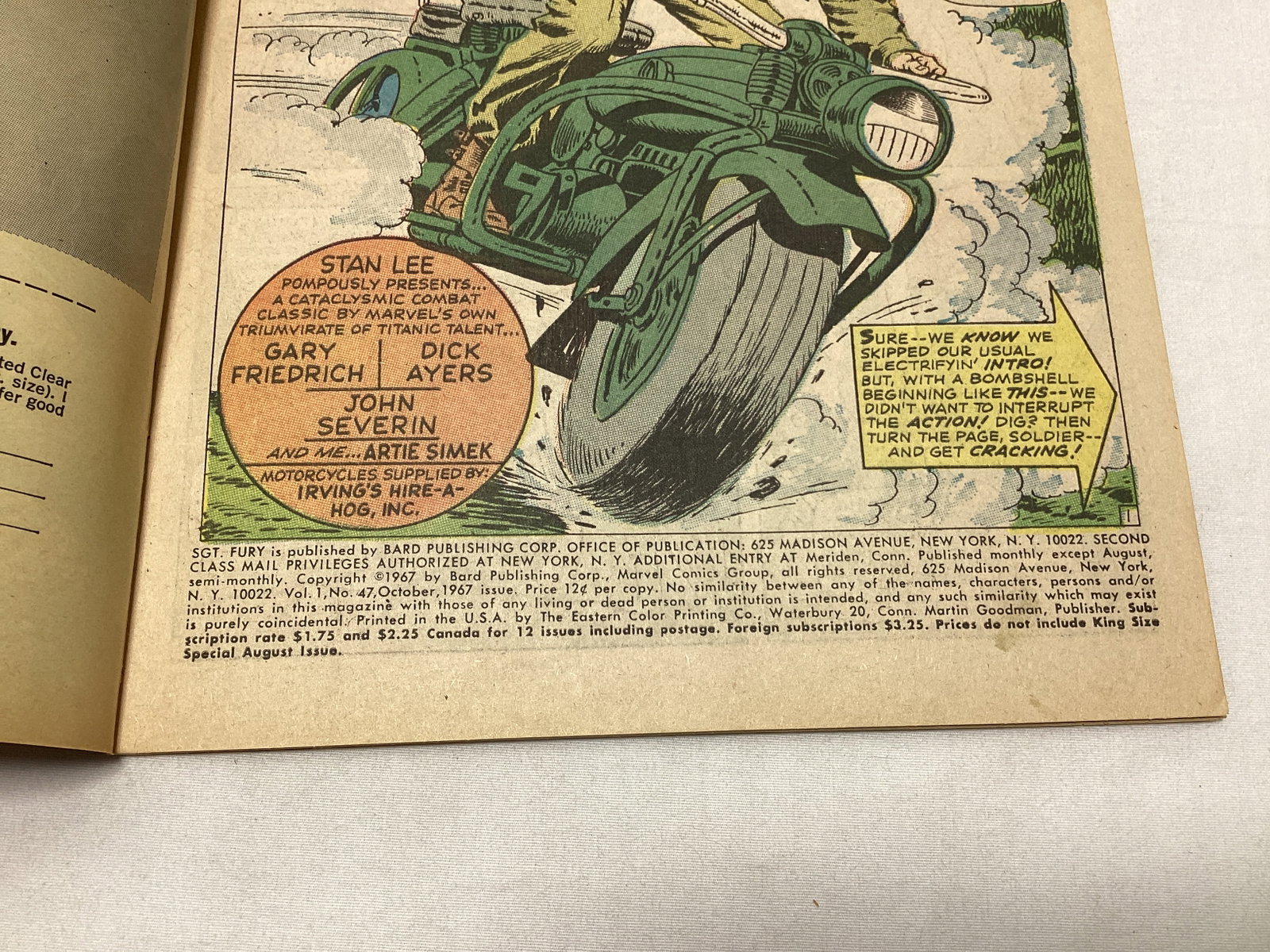 Sgt. Fury and His Howling Commandos 47 Marvel Comic Book - 7