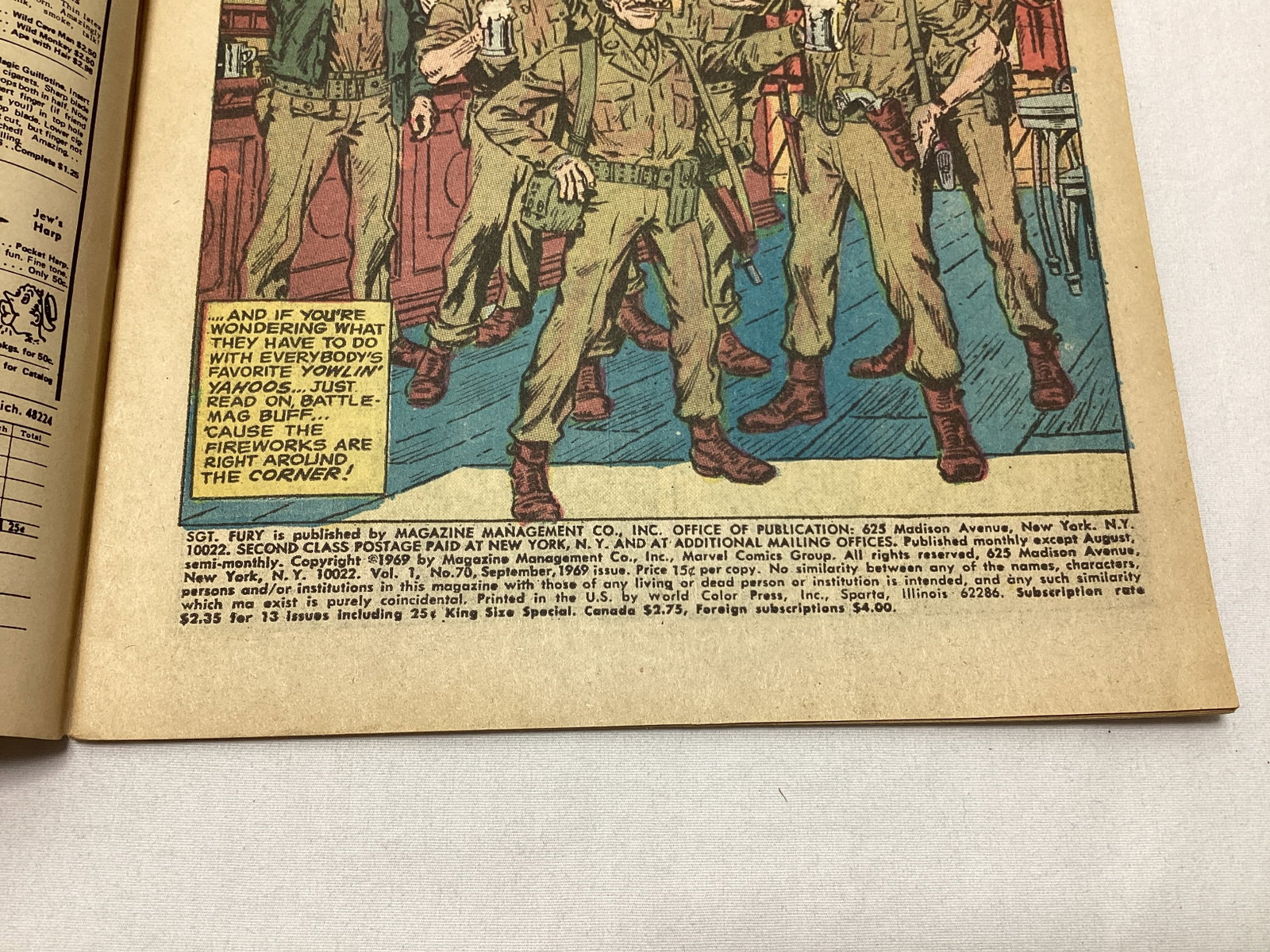 Sgt. Fury and His Howling Commandos 70 Marvel Comic Book - 7