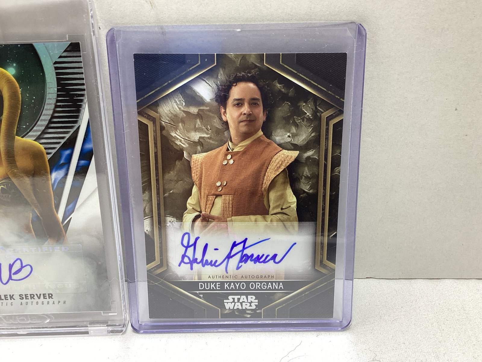 Two Signed Star Wars Trading Cards - 2