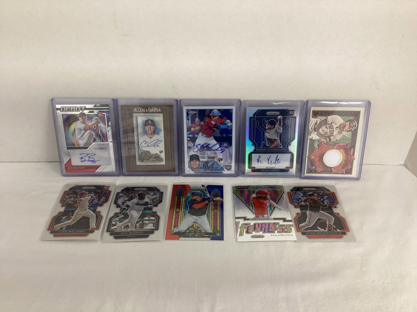 Autographs and Other Baseball Cards: .