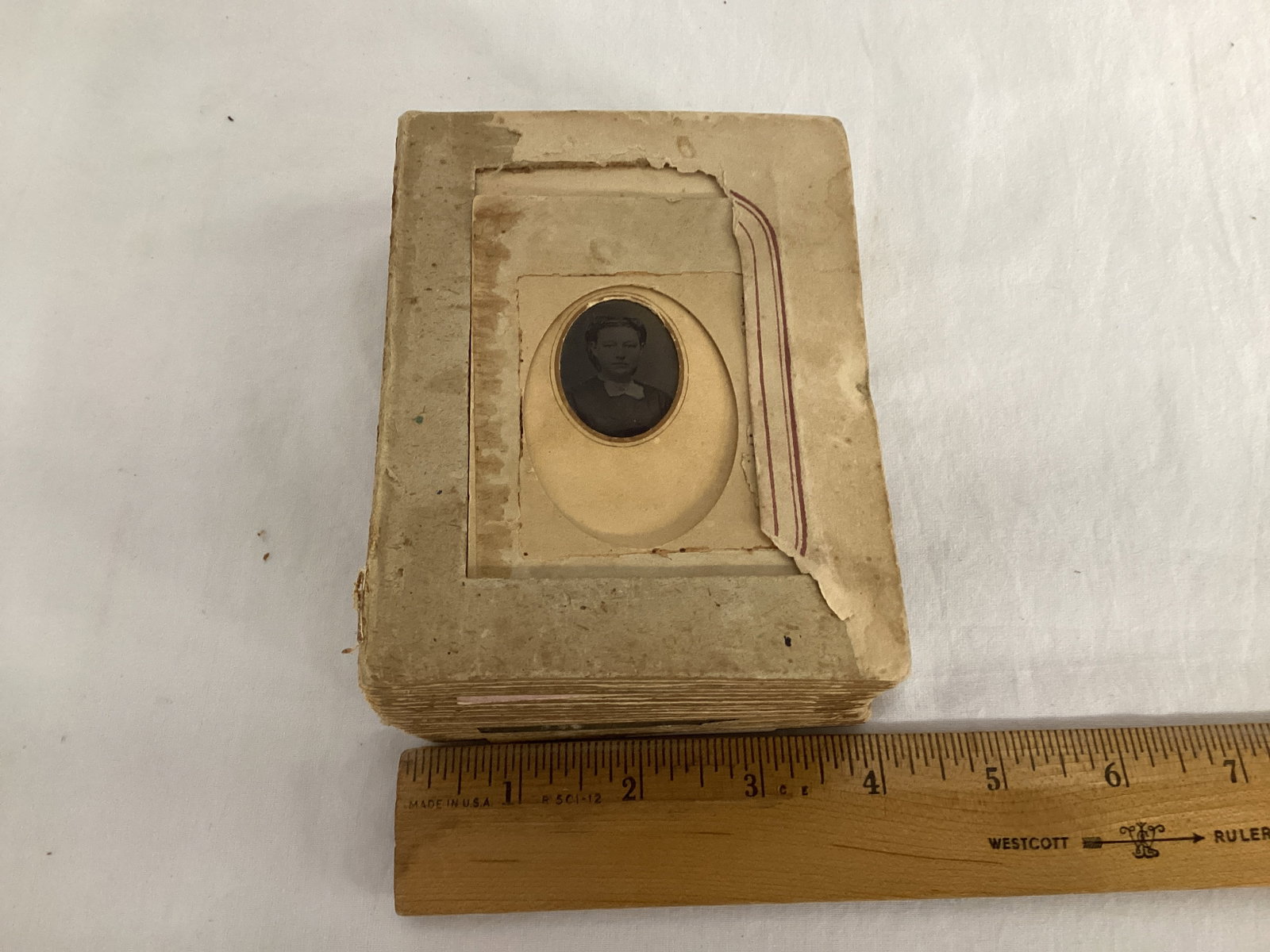 Antique Photo Album with Photos and Tintypes - 3