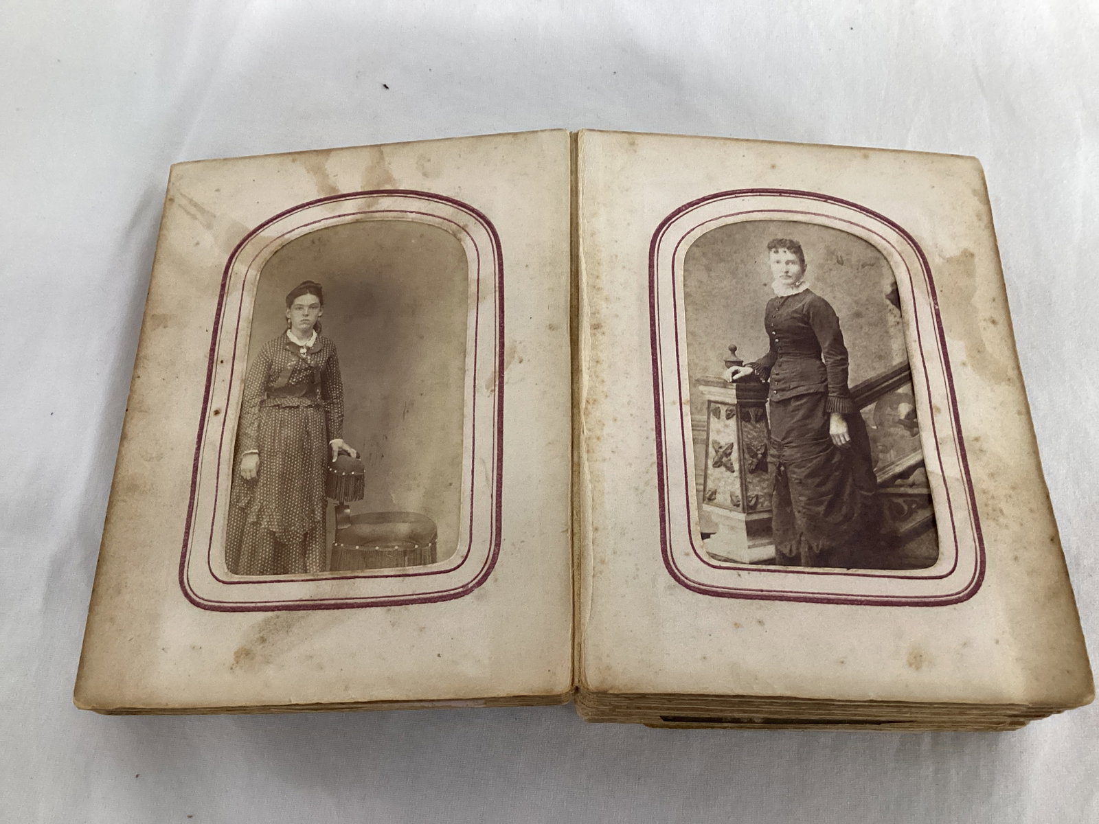 Antique Photo Album with Photos and Tintypes - 5