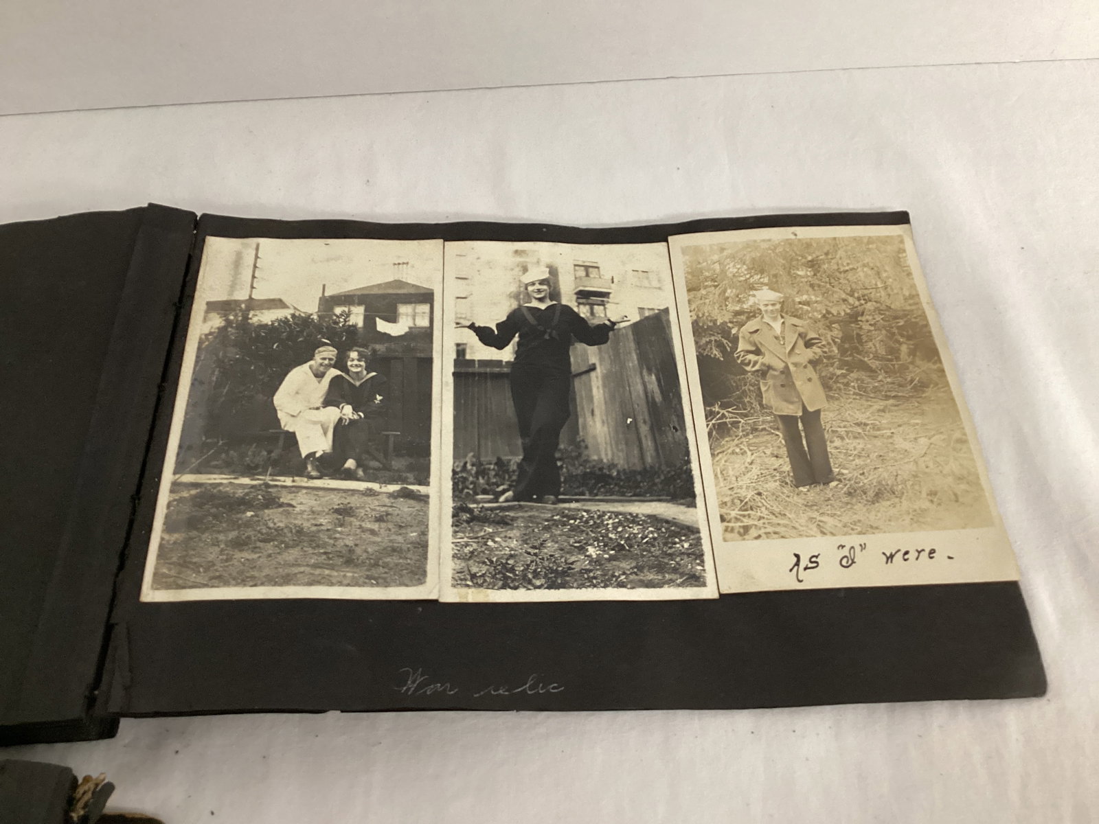 Two Antique Photo Albums with c. 1917 photos - 16