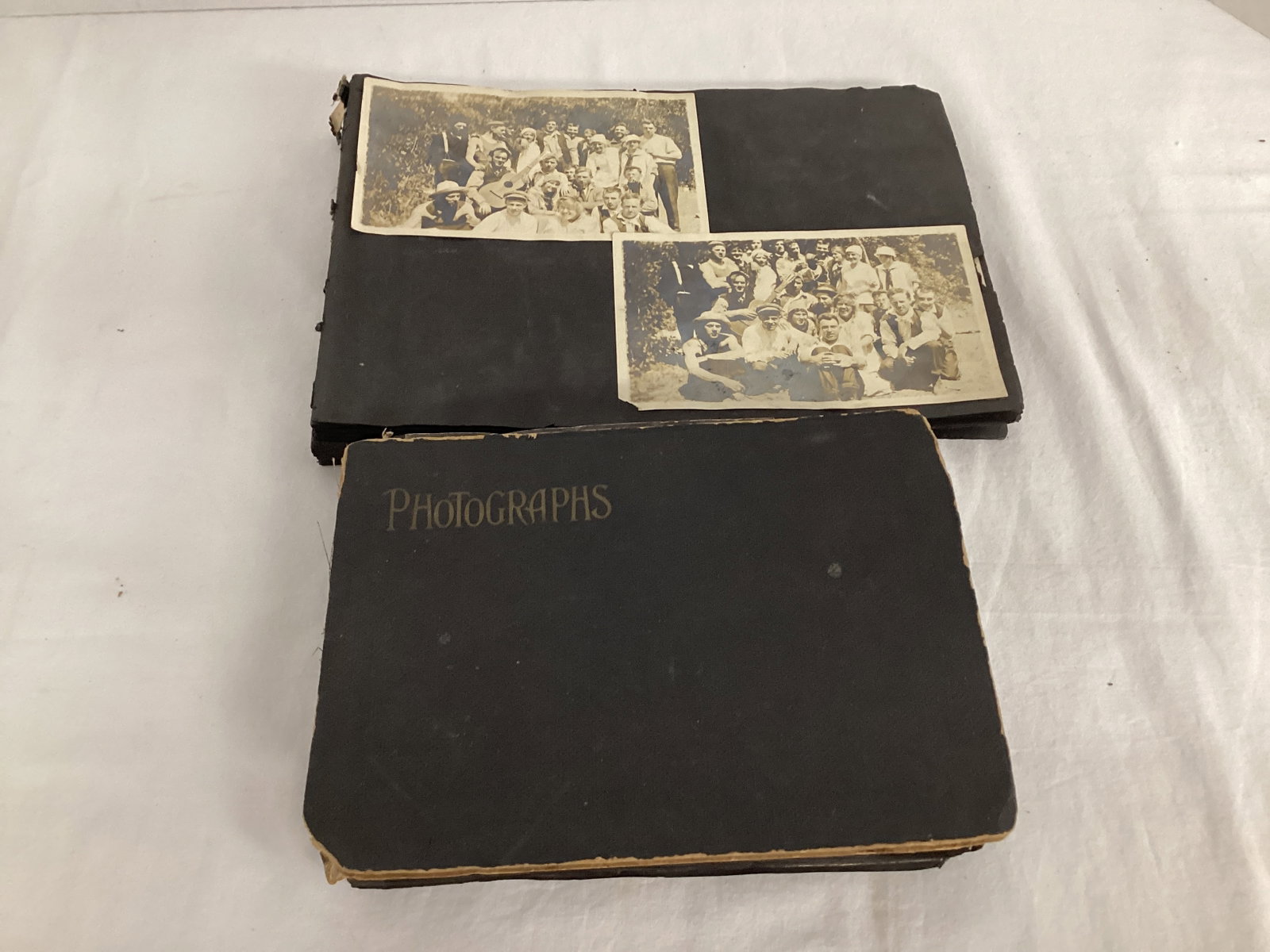 Two Antique Photo Albums with c. 1917 photos: .