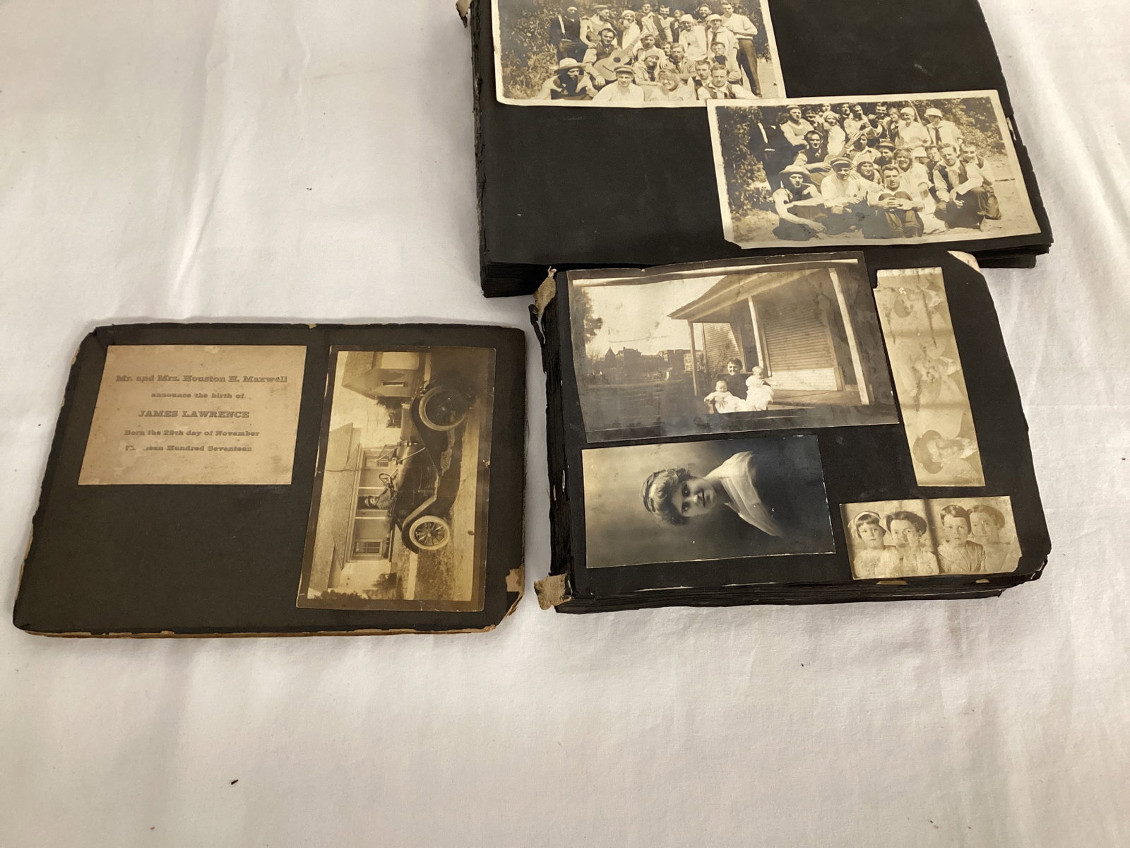 Two Antique Photo Albums with c. 1917 photos - 2