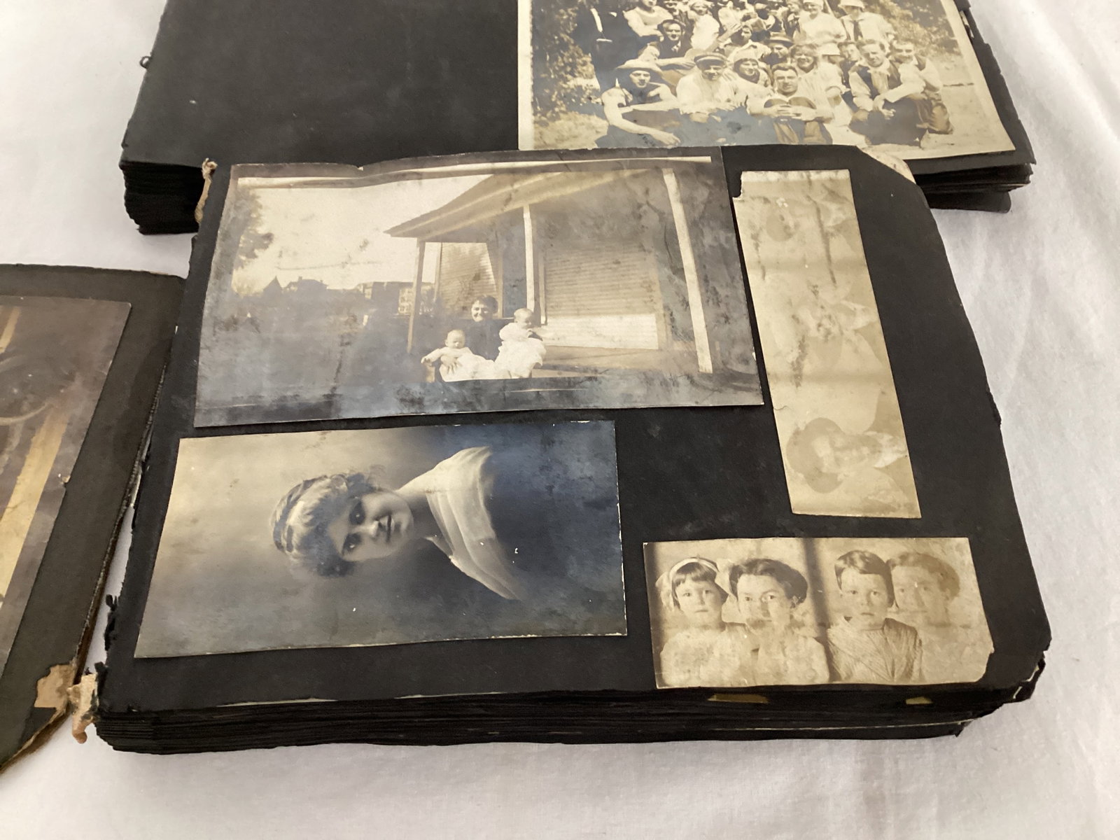 Two Antique Photo Albums with c. 1917 photos - 4