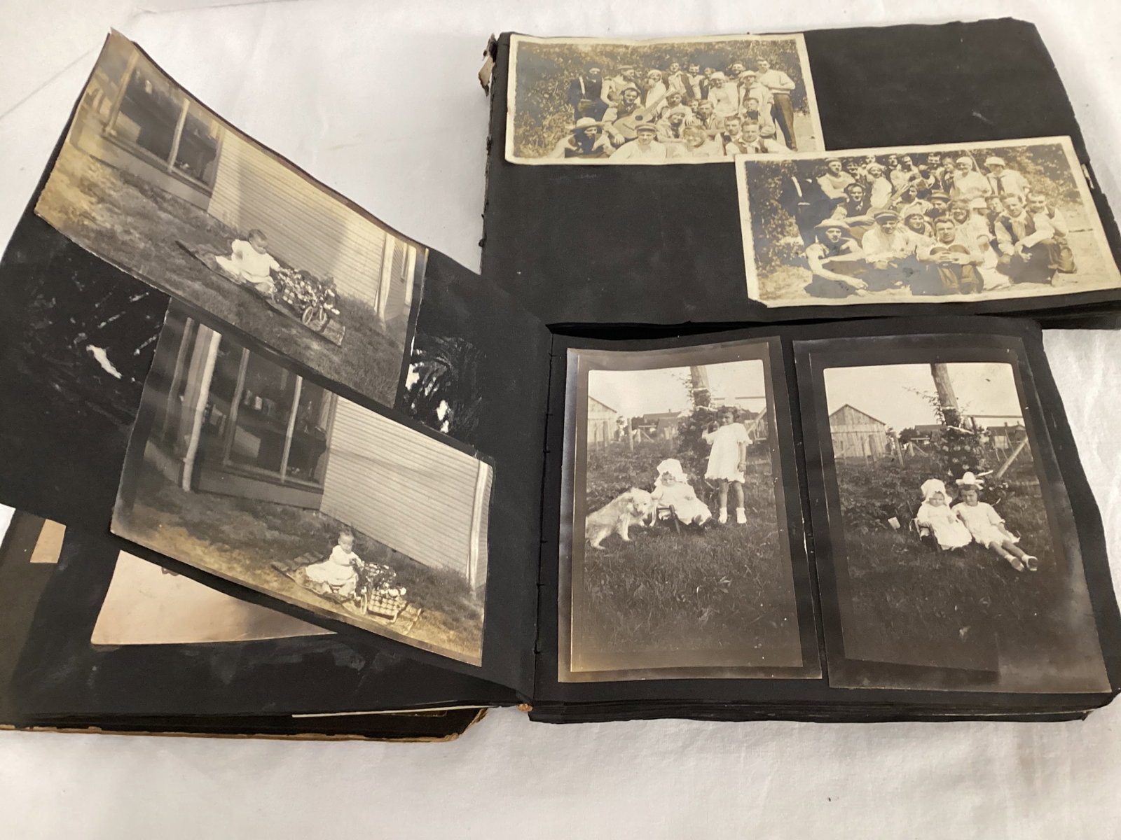 Two Antique Photo Albums with c. 1917 photos - 5