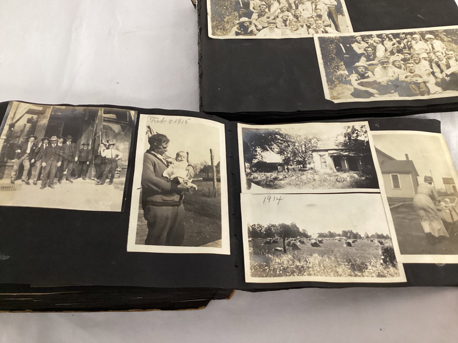 Two Antique Photo Albums with c. 1917 photos - 9