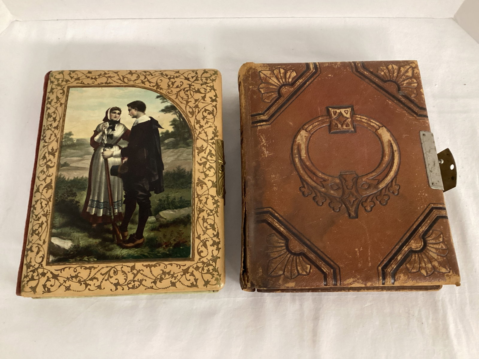 Two Antique Photo Albums: no photos