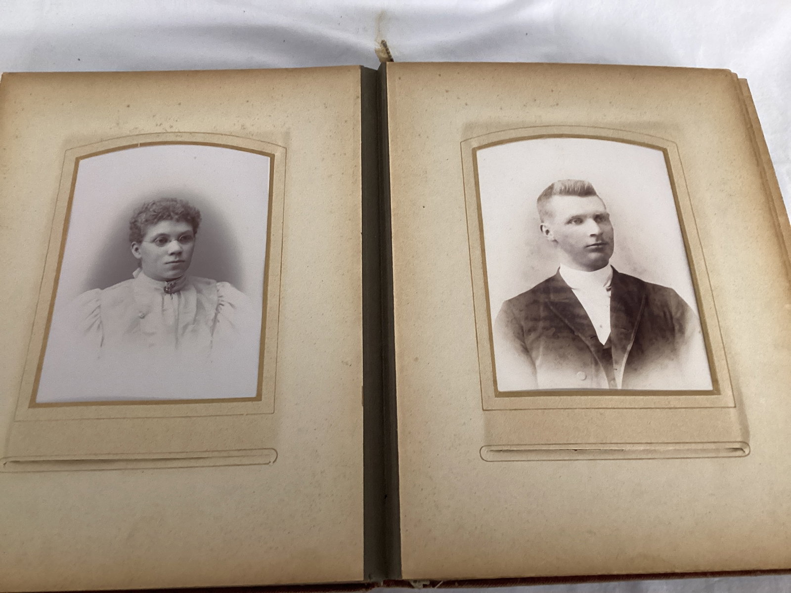 Antique Photo Album with Portraits - 6