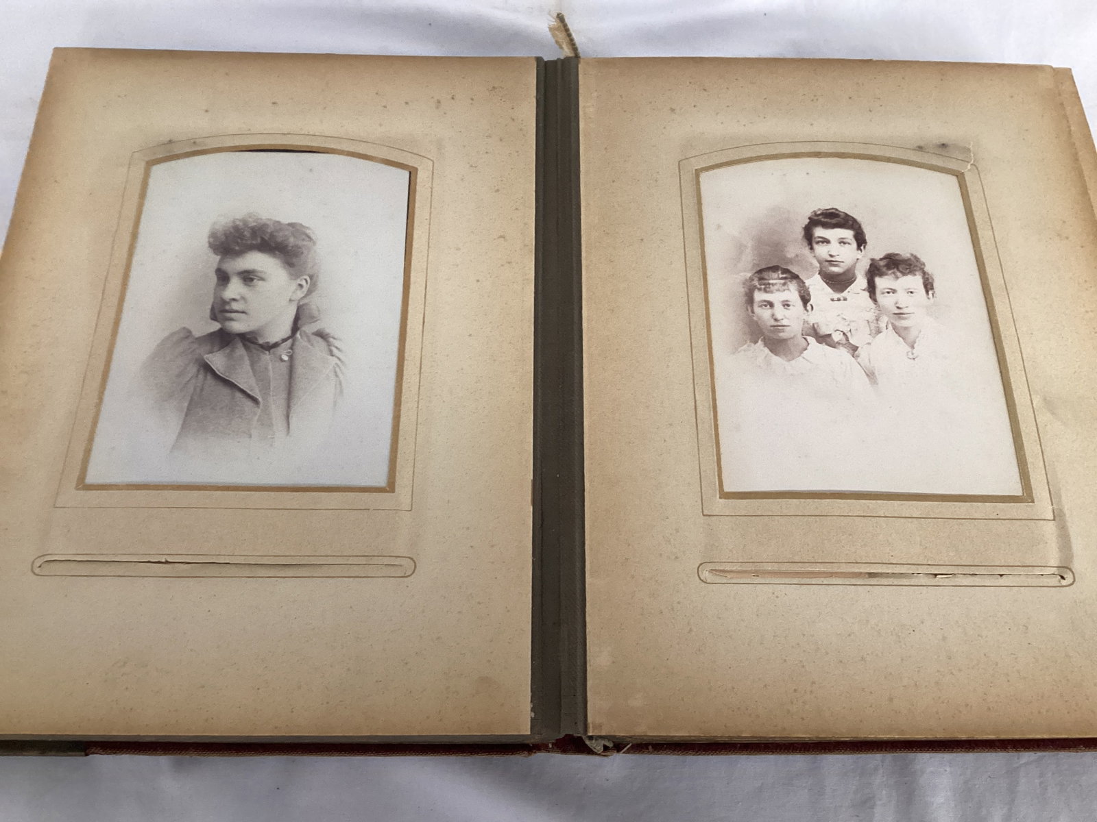 Antique Photo Album with Portraits - 7