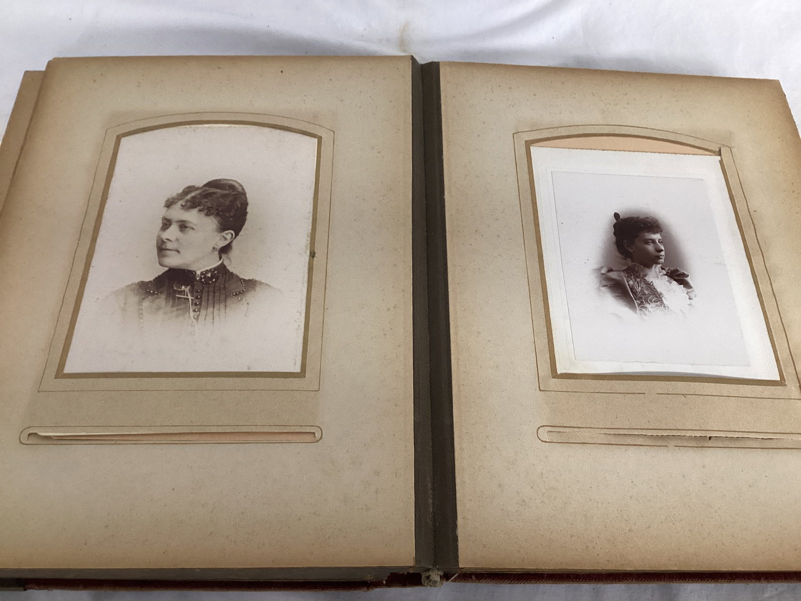 Antique Photo Album with Portraits - 8