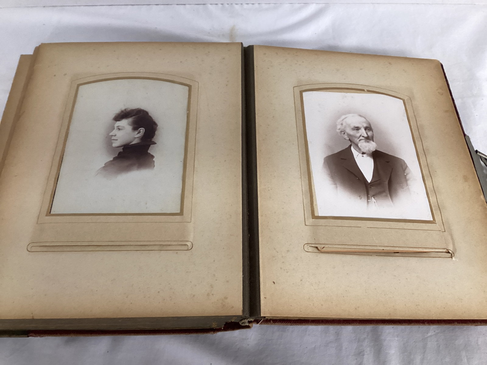 Antique Photo Album with Portraits - 9