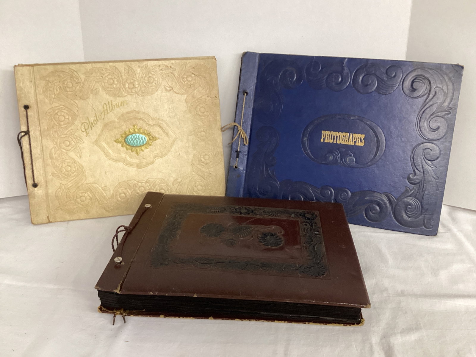 Three Photo Albums with 1940s Photos: .