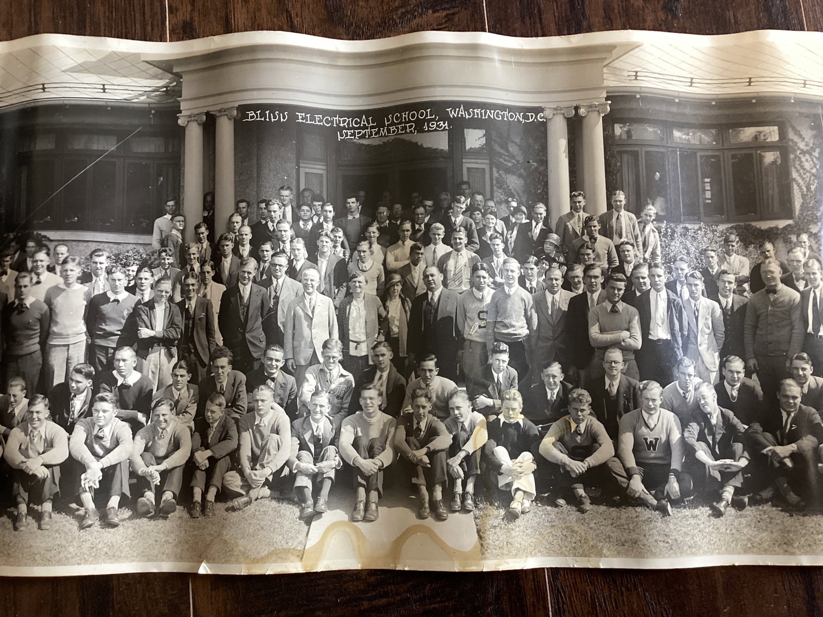 Four Yard Long Panoramic Photos - 1918 Navy, Camp Mills Army, Factory, and 1931 Electrical School - 10