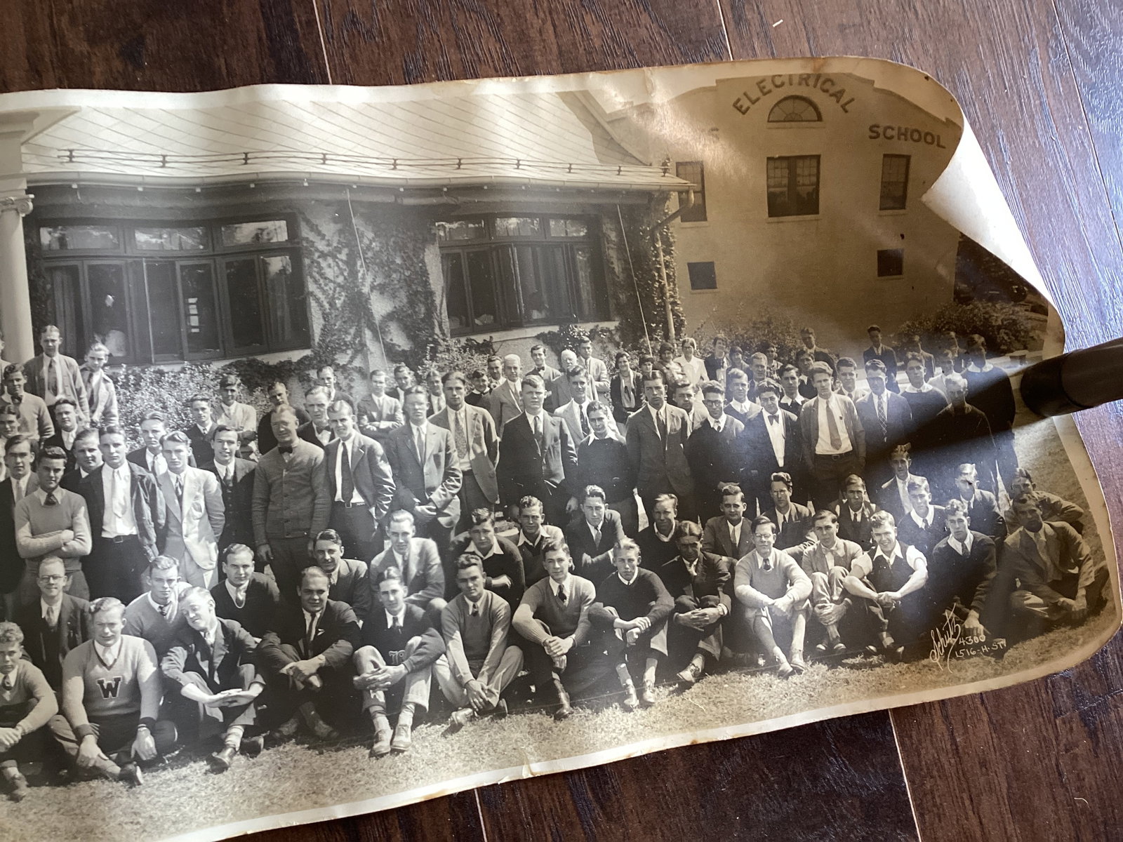 Four Yard Long Panoramic Photos - 1918 Navy, Camp Mills Army, Factory, and 1931 Electrical School - 12