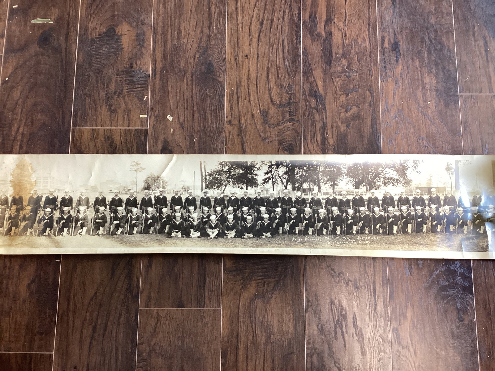 Four Yard Long Panoramic Photos - 1918 Navy, Camp Mills Army, Factory, and 1931 Electrical School - 13