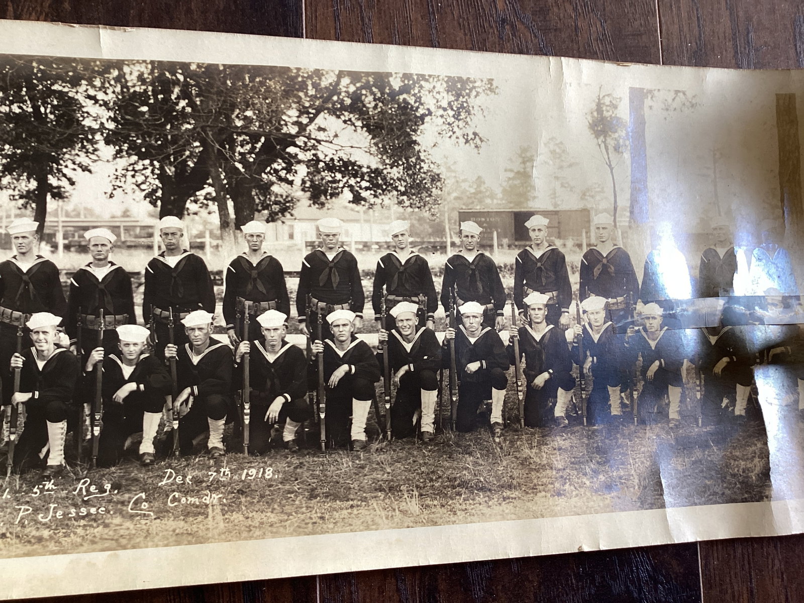 Four Yard Long Panoramic Photos - 1918 Navy, Camp Mills Army, Factory, and 1931 Electrical School - 15