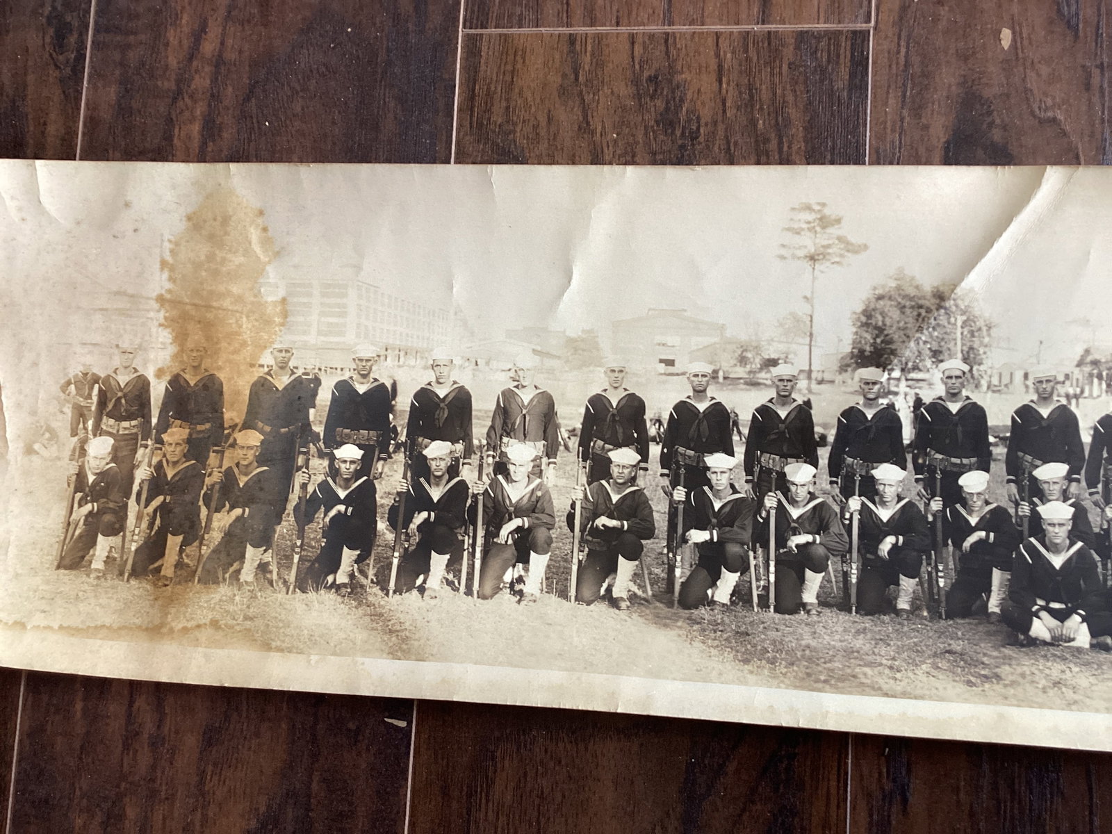 Four Yard Long Panoramic Photos - 1918 Navy, Camp Mills Army, Factory, and 1931 Electrical School - 17