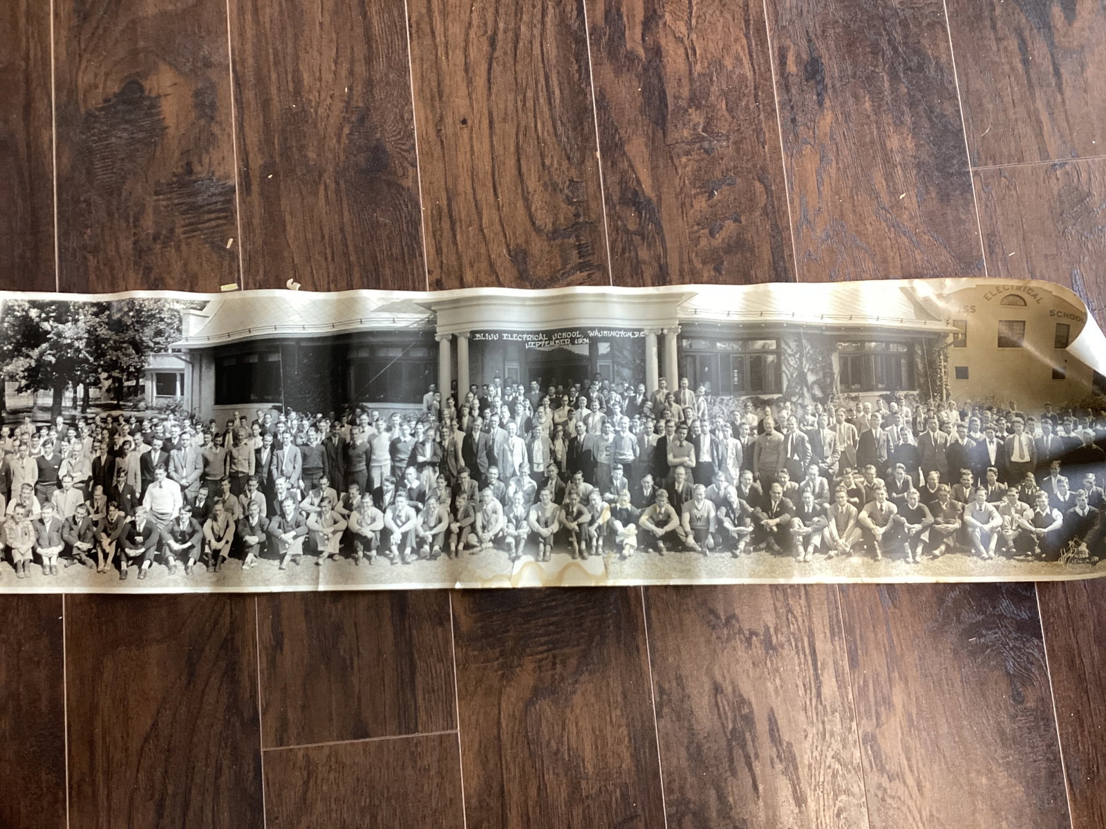 Four Yard Long Panoramic Photos - 1918 Navy, Camp Mills Army, Factory, and 1931 Electrical School - 9