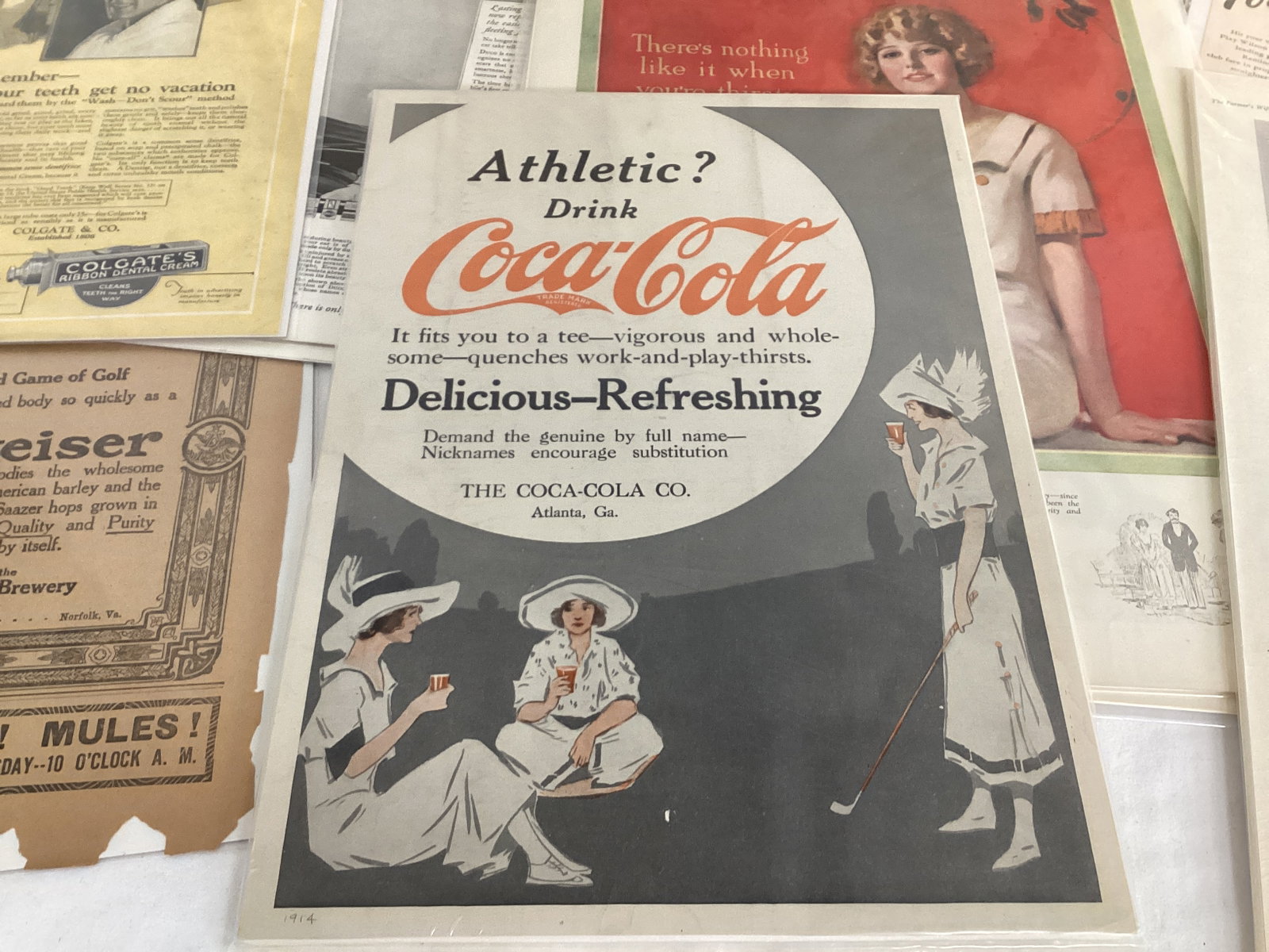 Golf Themed Advertisements - Coca-Cola, Peter Pan, Ford, Camel, and More - 2