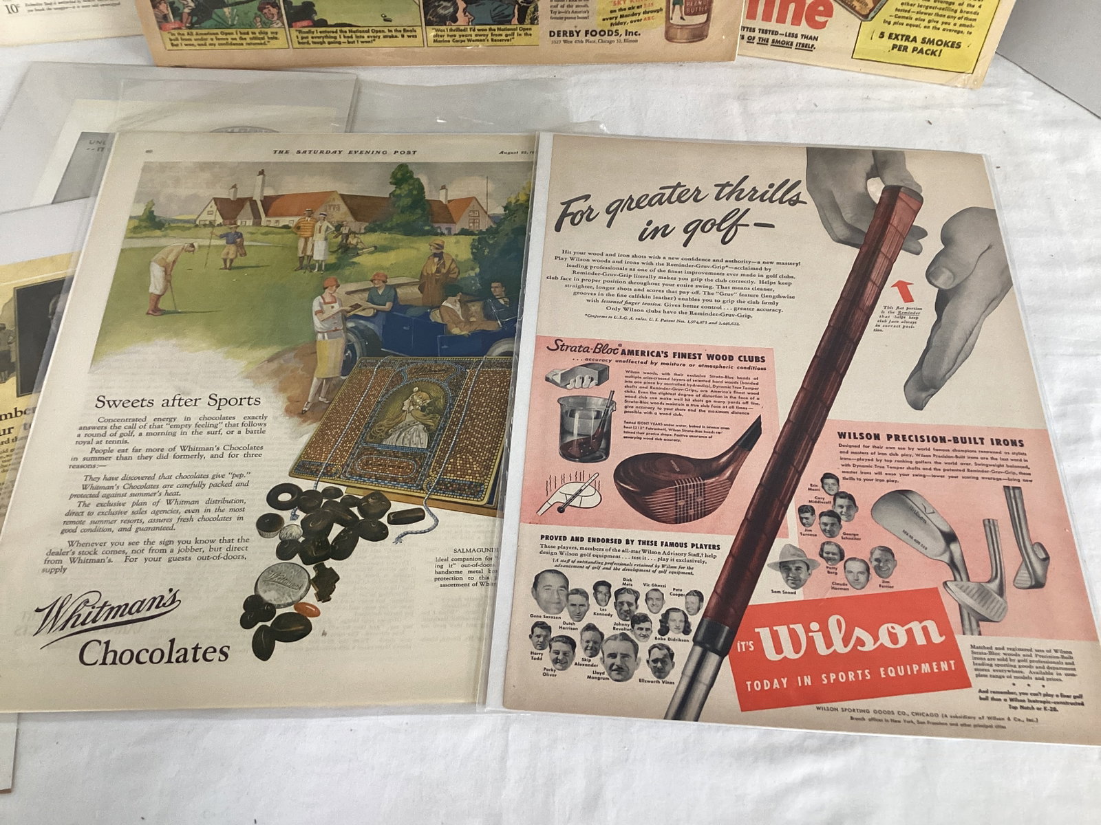 Golf Themed Advertisements - Coca-Cola, Peter Pan, Ford, Camel, and More - 5