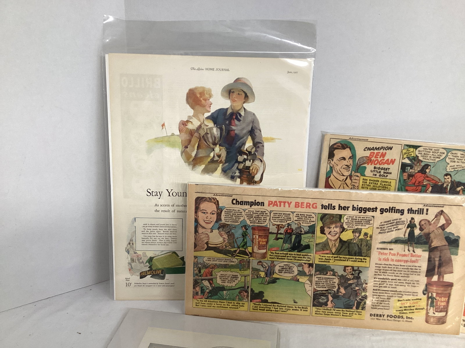 Golf Themed Advertisements - Coca-Cola, Peter Pan, Ford, Camel, and More - 7