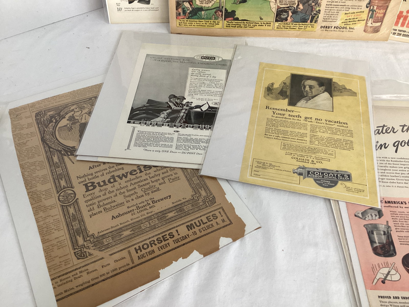 Golf Themed Advertisements - Coca-Cola, Peter Pan, Ford, Camel, and More - 8