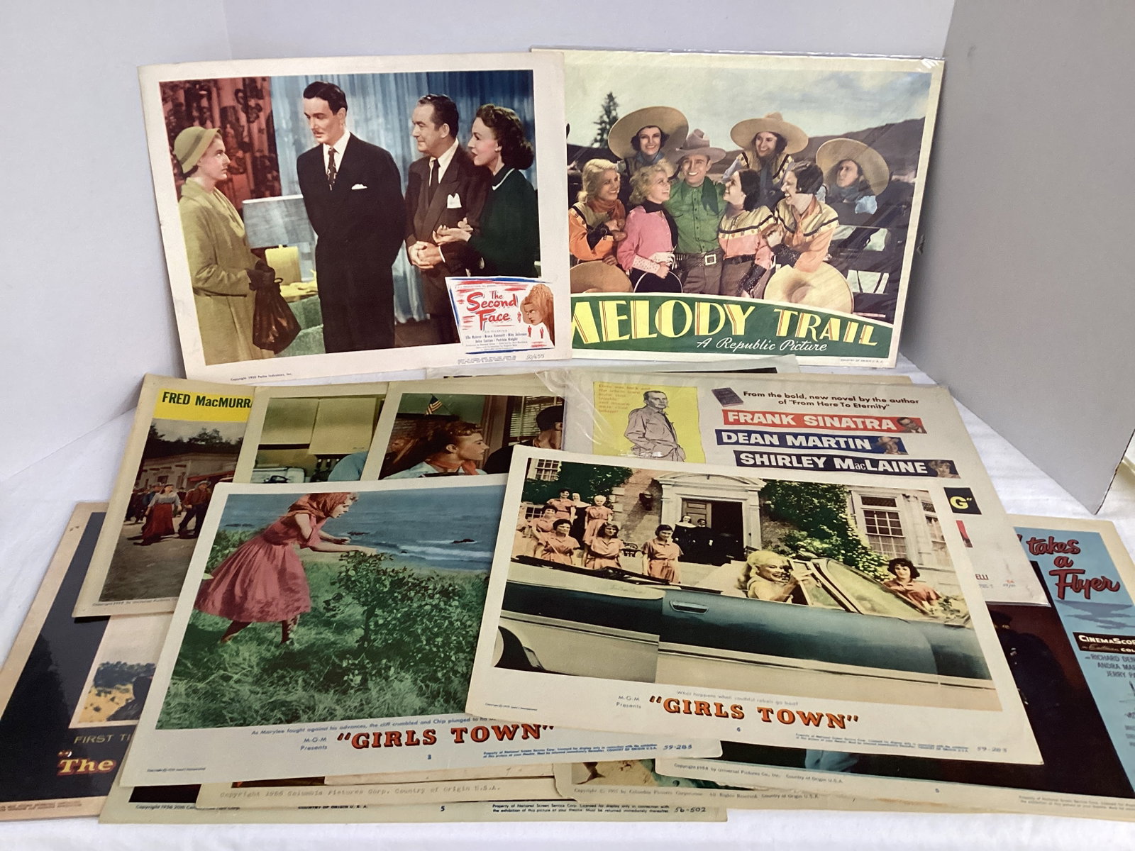 1950s Movies Lobby Cards: 14" w x 11" h, see photos and preview for included titles