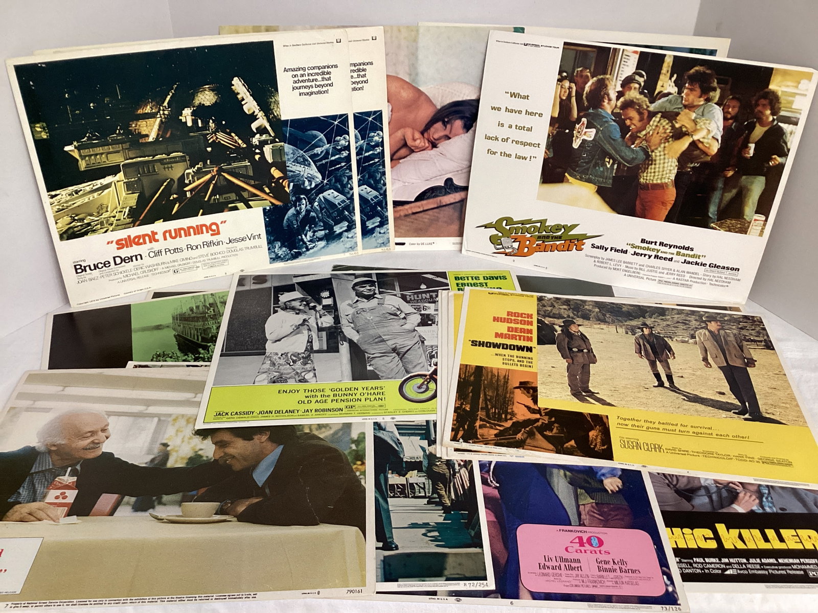 1970s Movies Lobby Cards: 14" w x 11" h, see photos and preview for included titles