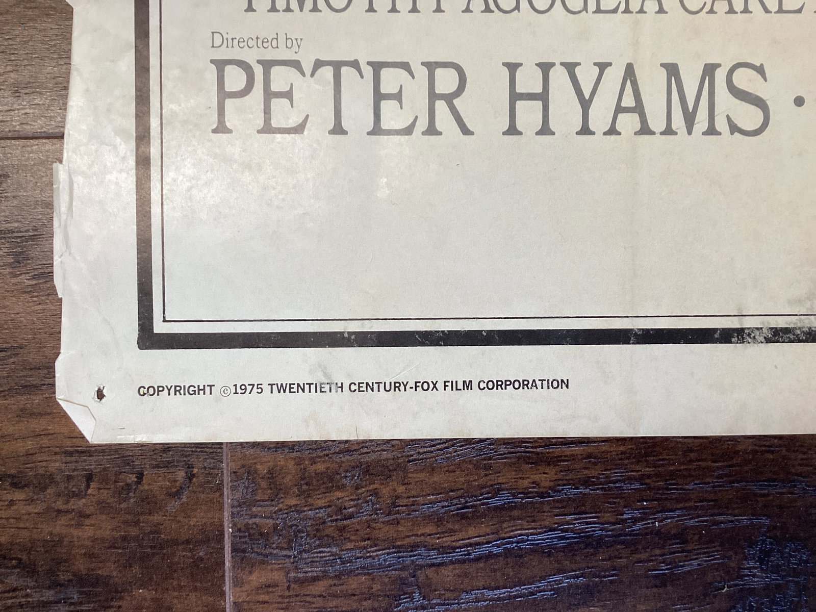 Folded "Peeper" Movie Poster - 11