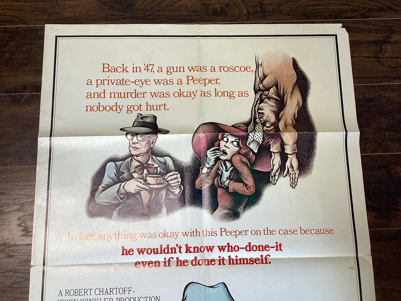 Folded "Peeper" Movie Poster - 2