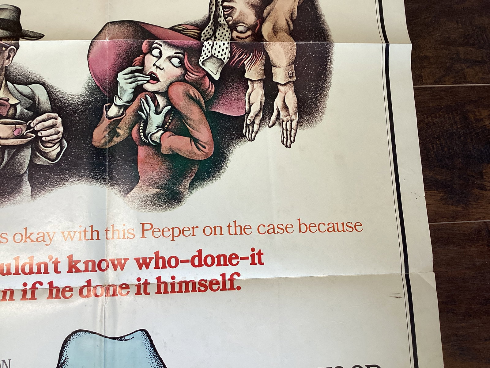Folded "Peeper" Movie Poster - 6