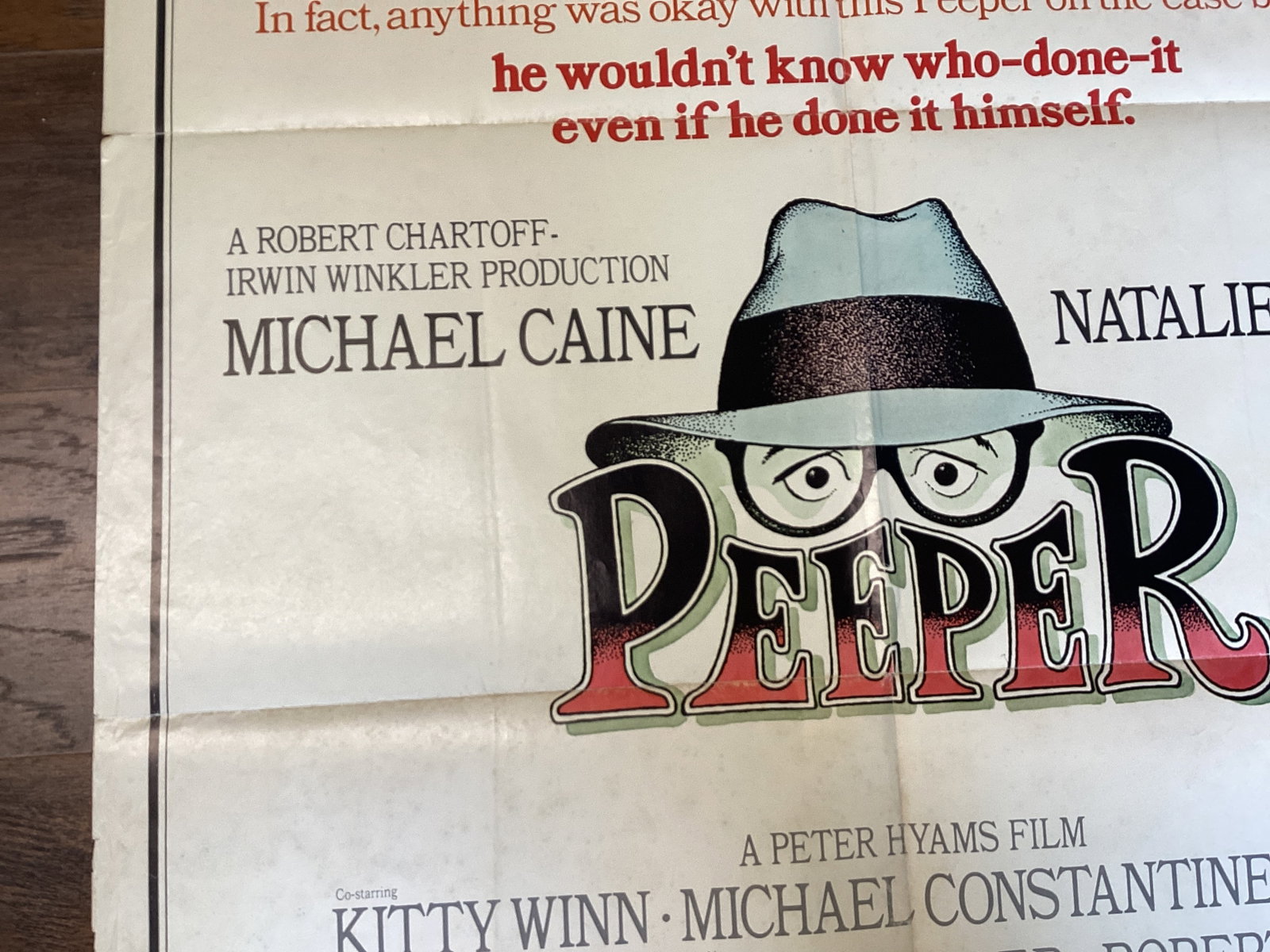 Folded "Peeper" Movie Poster - 7