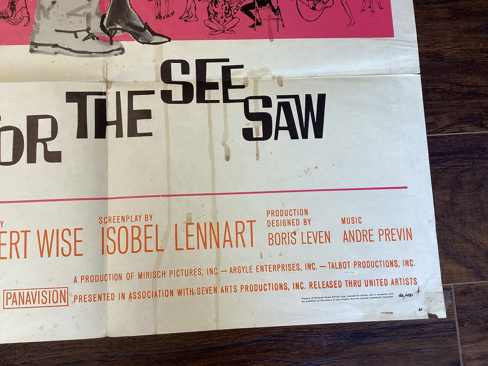 Folded "Two for the See Saw" Movie Poster - 10