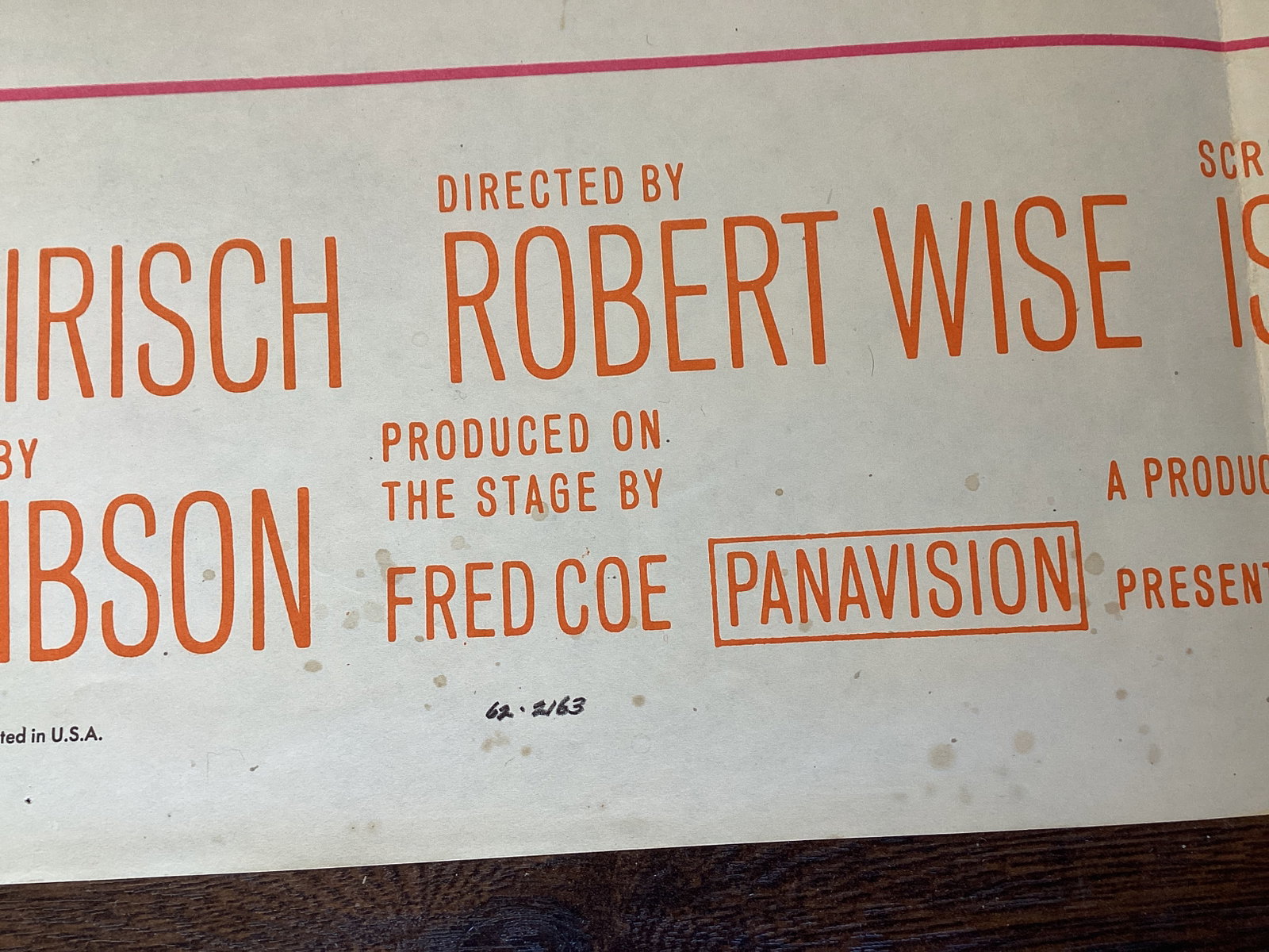 Folded "Two for the See Saw" Movie Poster - 12