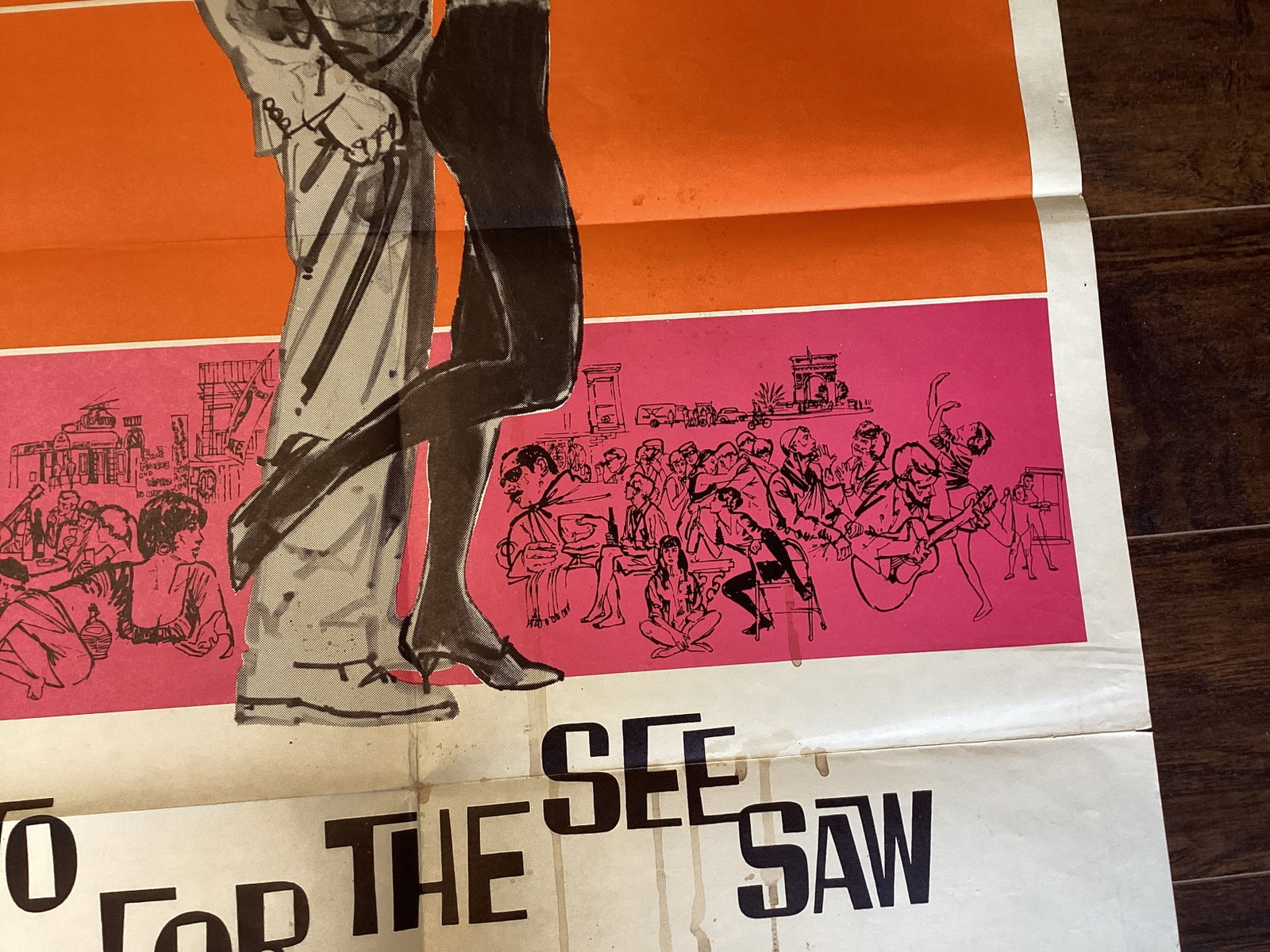 Folded "Two for the See Saw" Movie Poster - 8