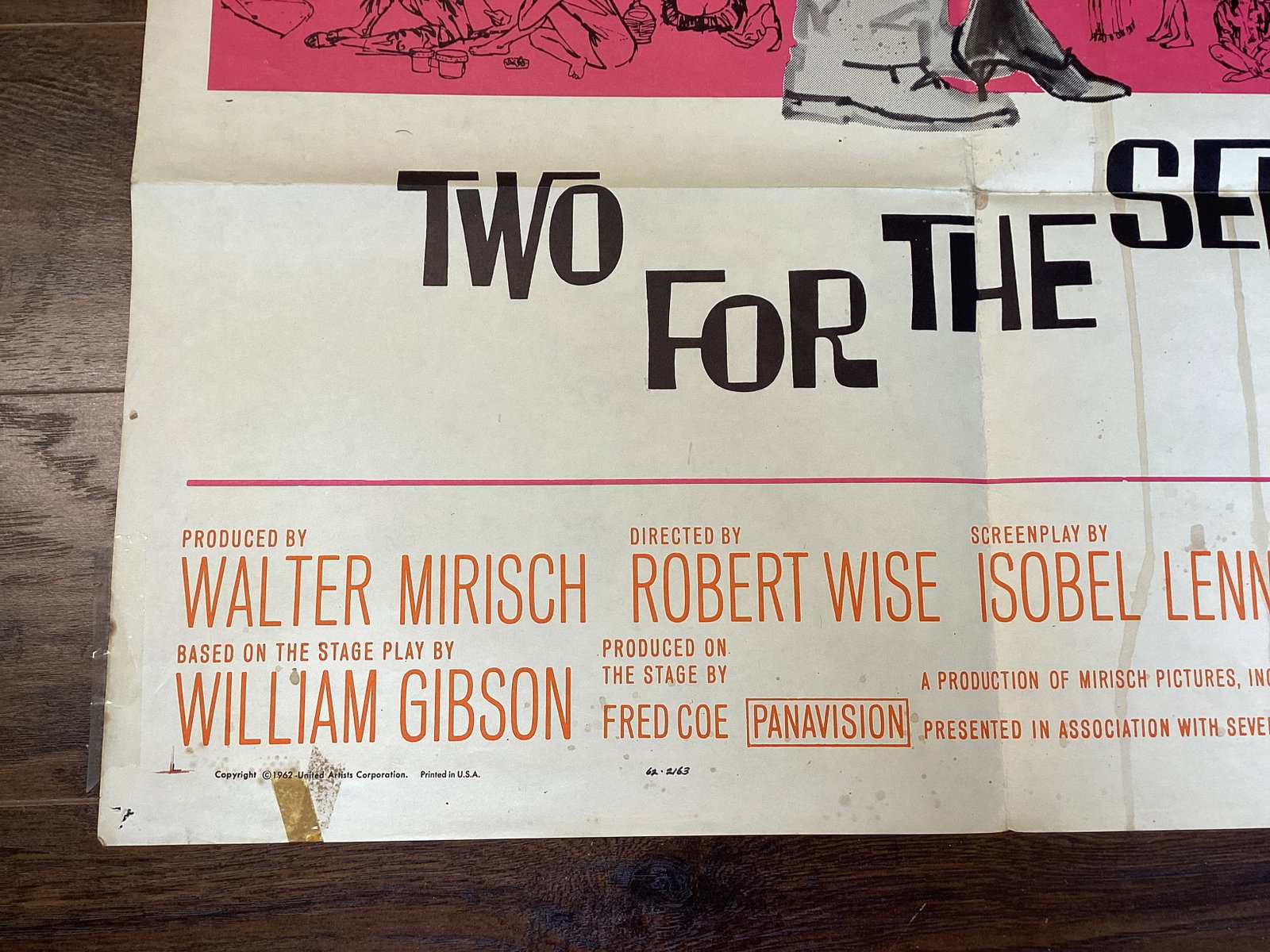 Folded "Two for the See Saw" Movie Poster - 9