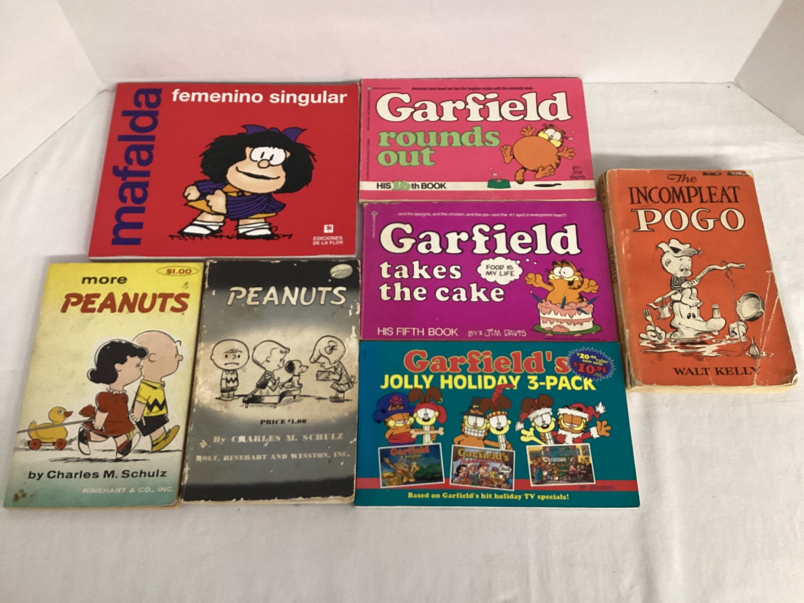 Comic Strip Books - Peanuts, Garfield, Pogo: .