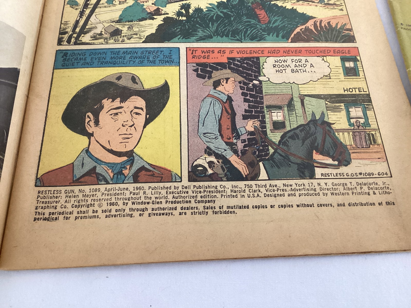 Dell Restless Gun 1089 and 1146 Western Adventure Comic Books - 5