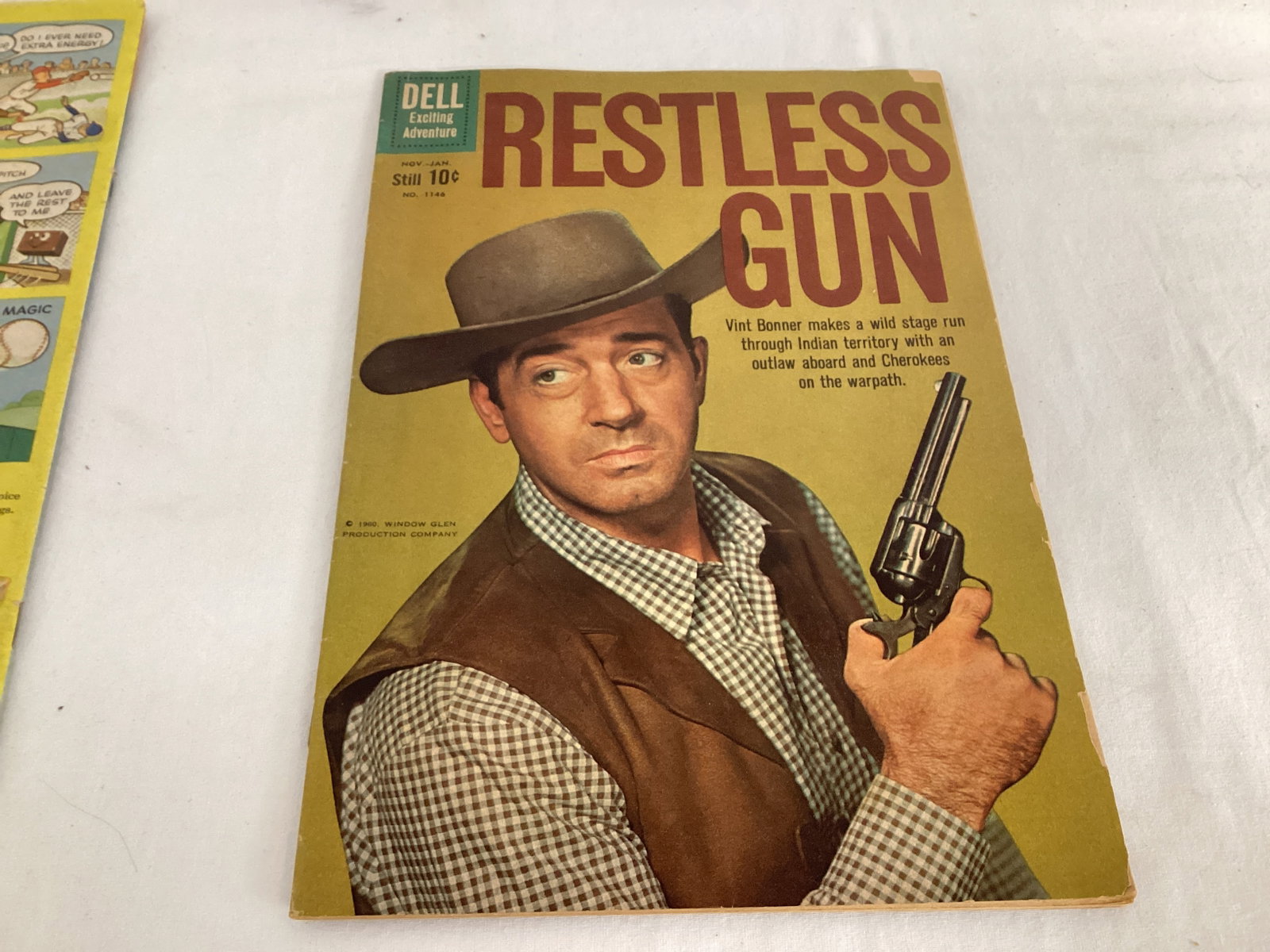 Dell Restless Gun 1089 and 1146 Western Adventure Comic Books - 7