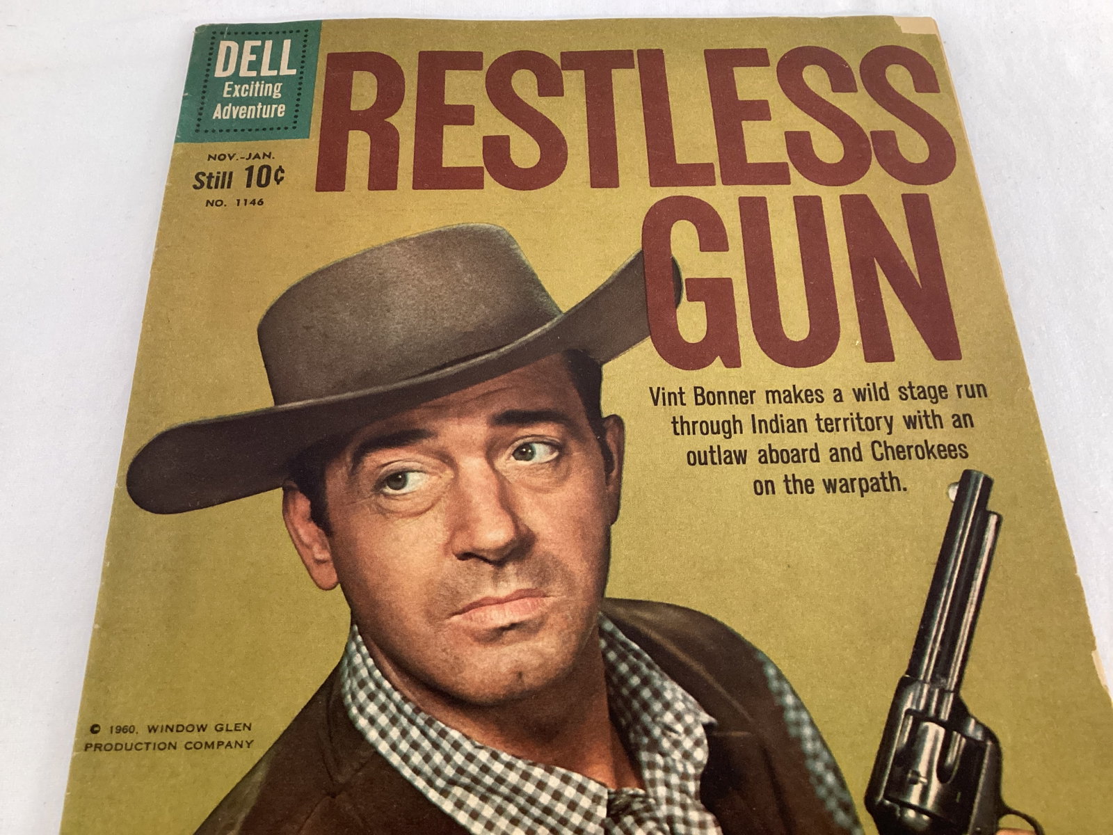 Dell Restless Gun 1089 and 1146 Western Adventure Comic Books - 8